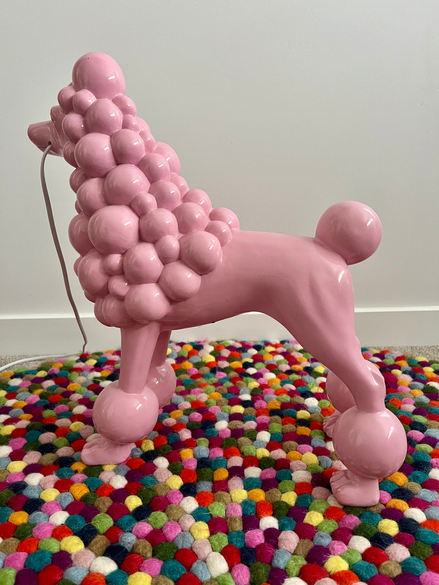 Pretty Pink Poodle Lamp