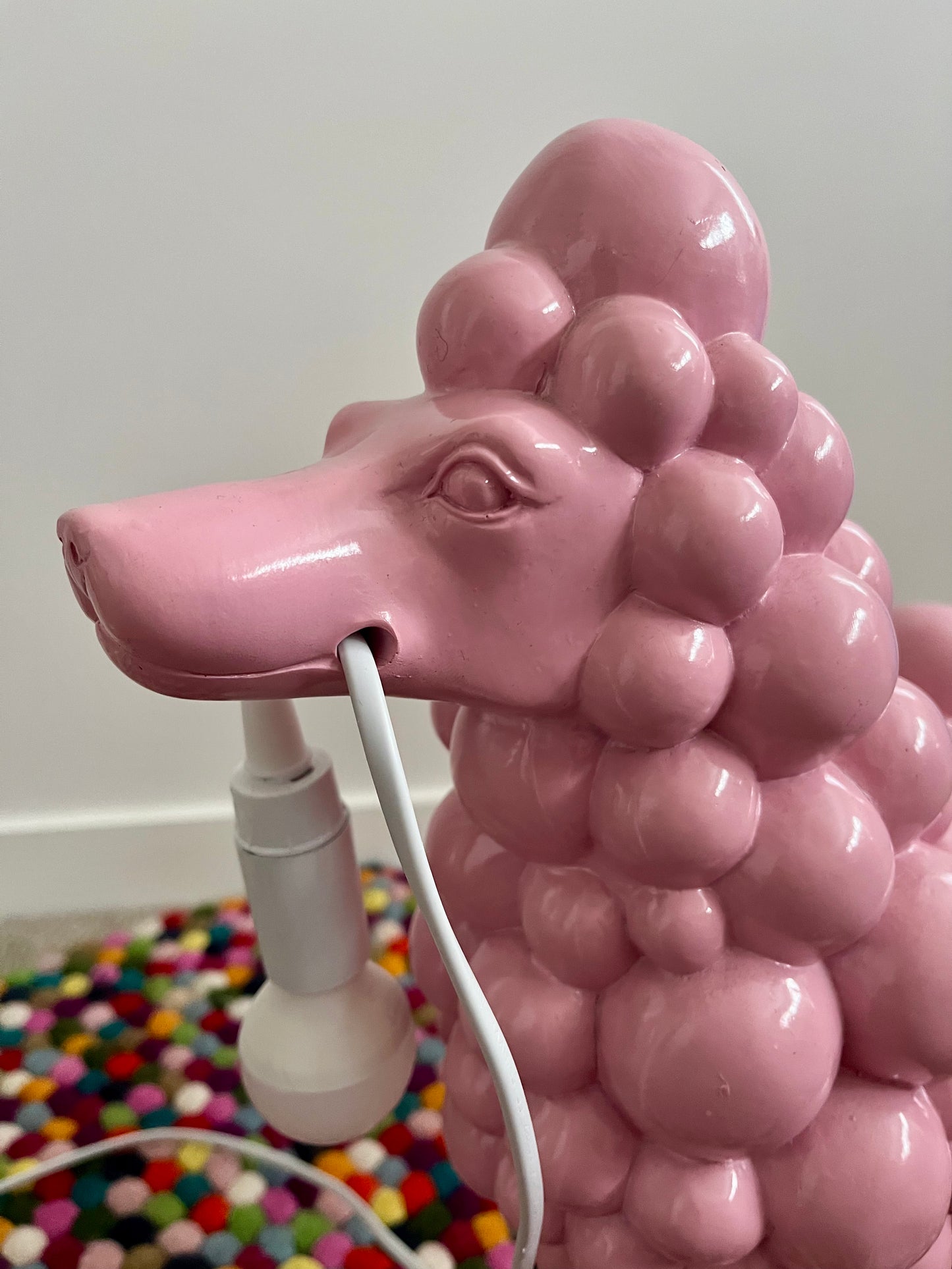 Pretty Pink Poodle Lamp
