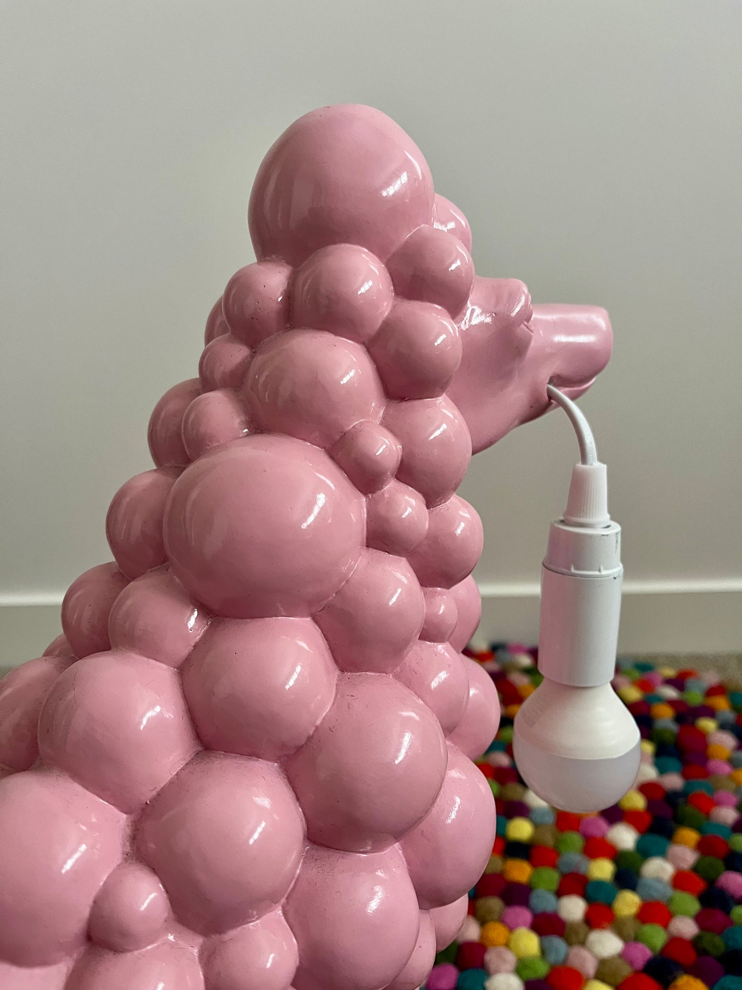 Pretty Pink Poodle Lamp