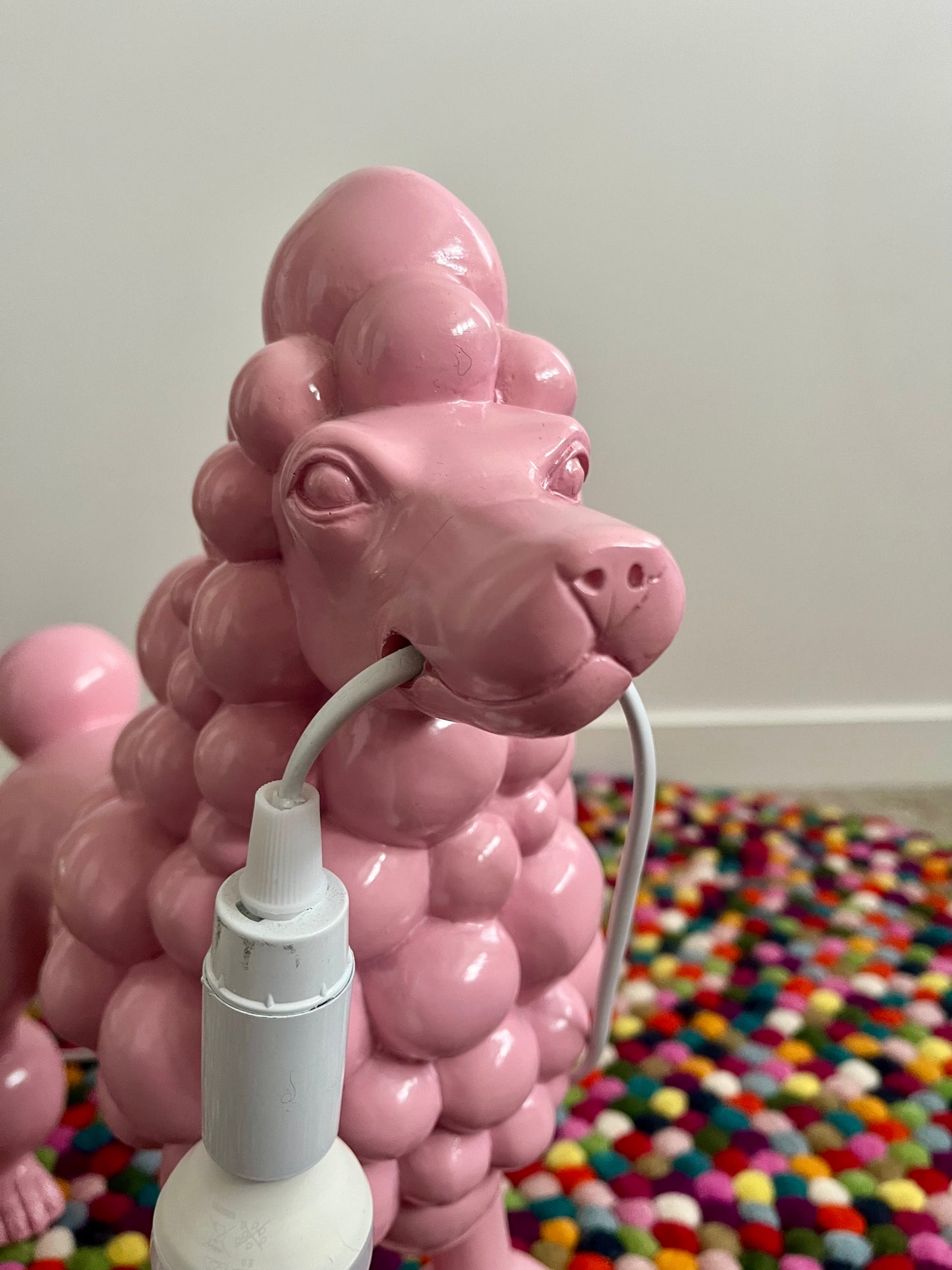 Pretty Pink Poodle Lamp