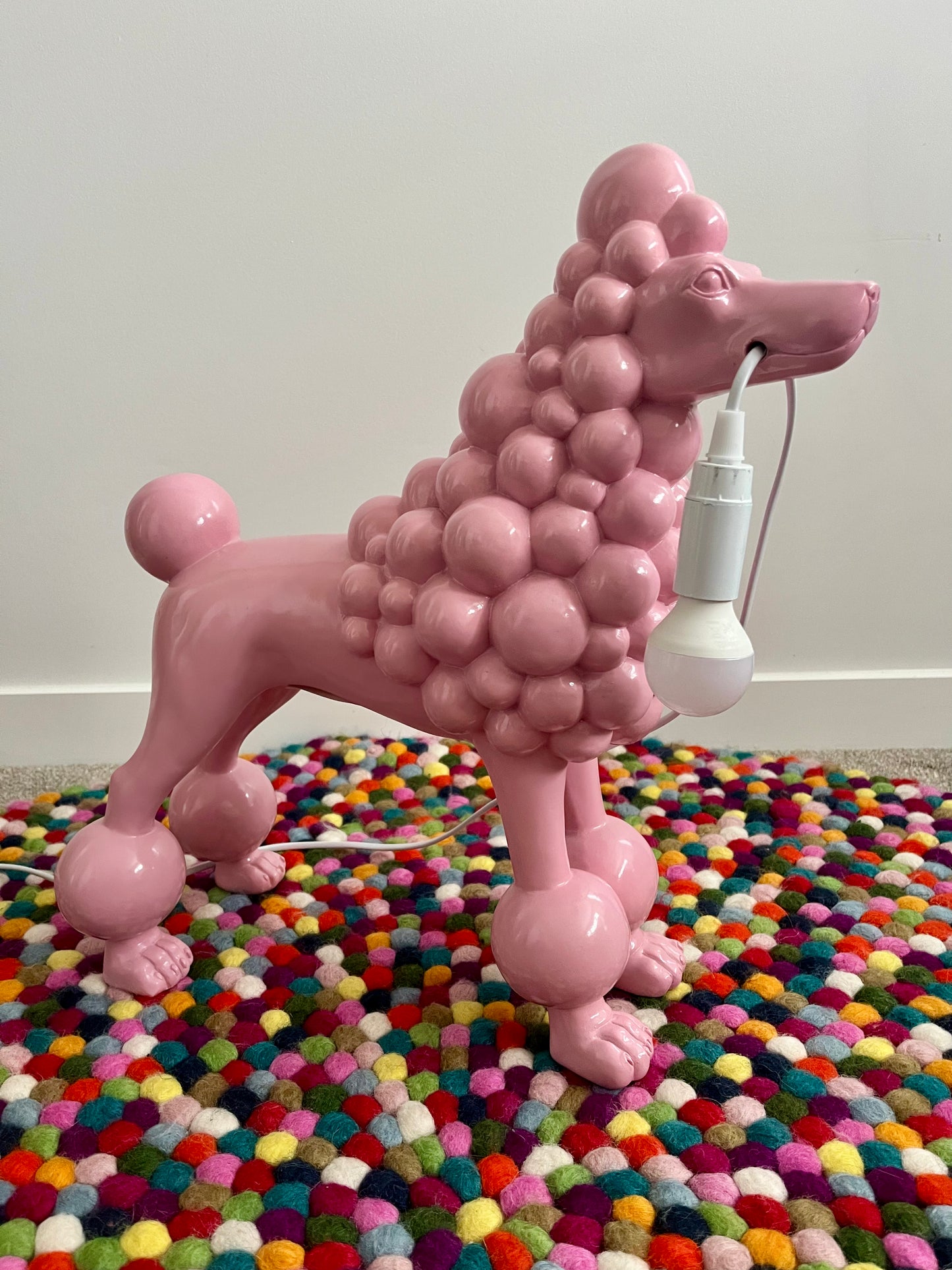 Pretty Pink Poodle Lamp