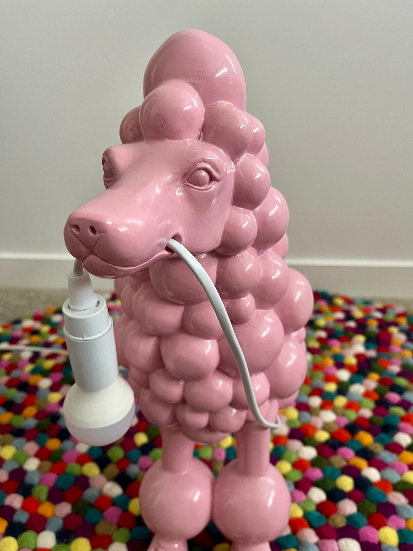 Pretty Pink Poodle Lamp