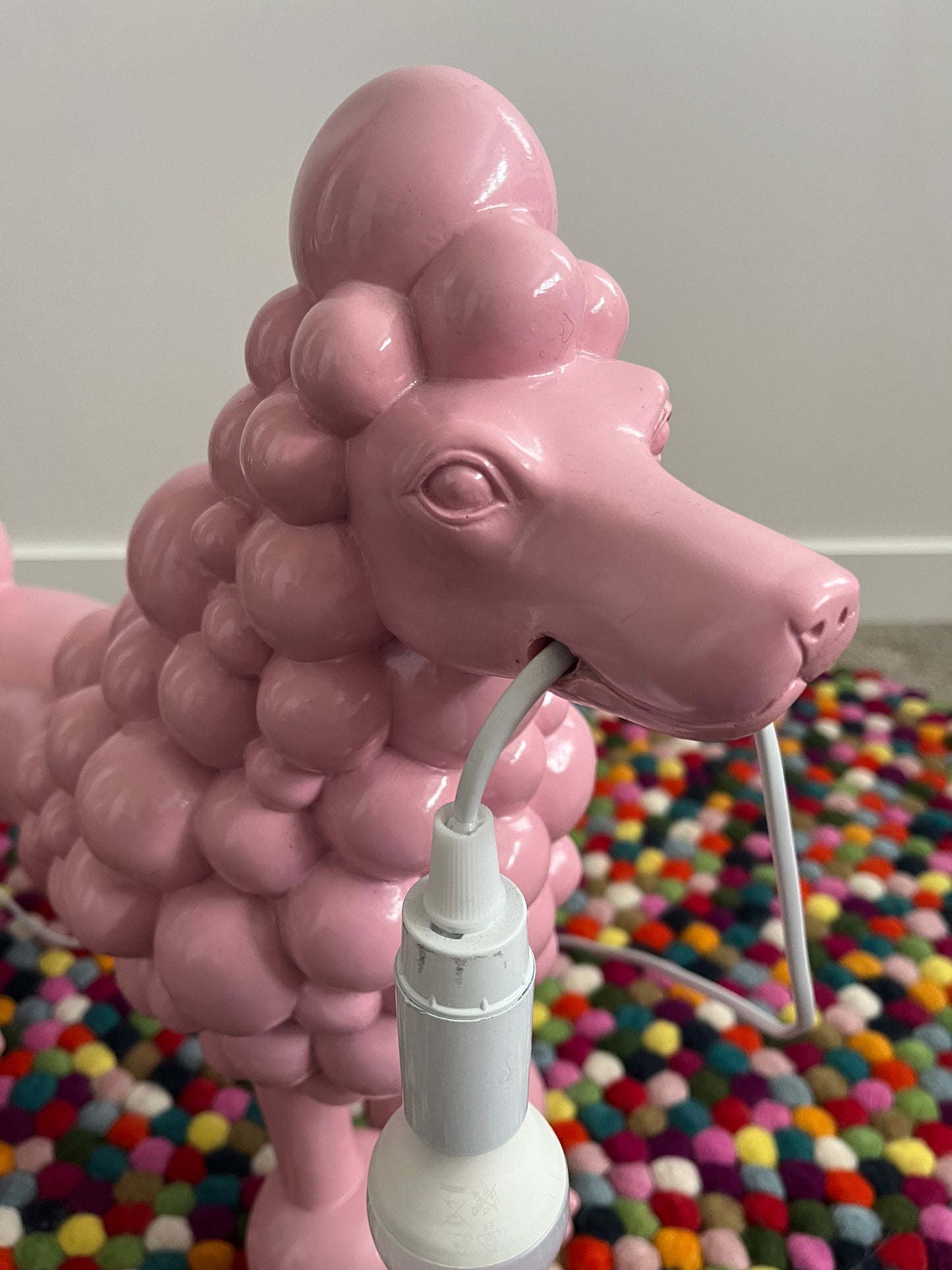 Pretty Pink Poodle Lamp