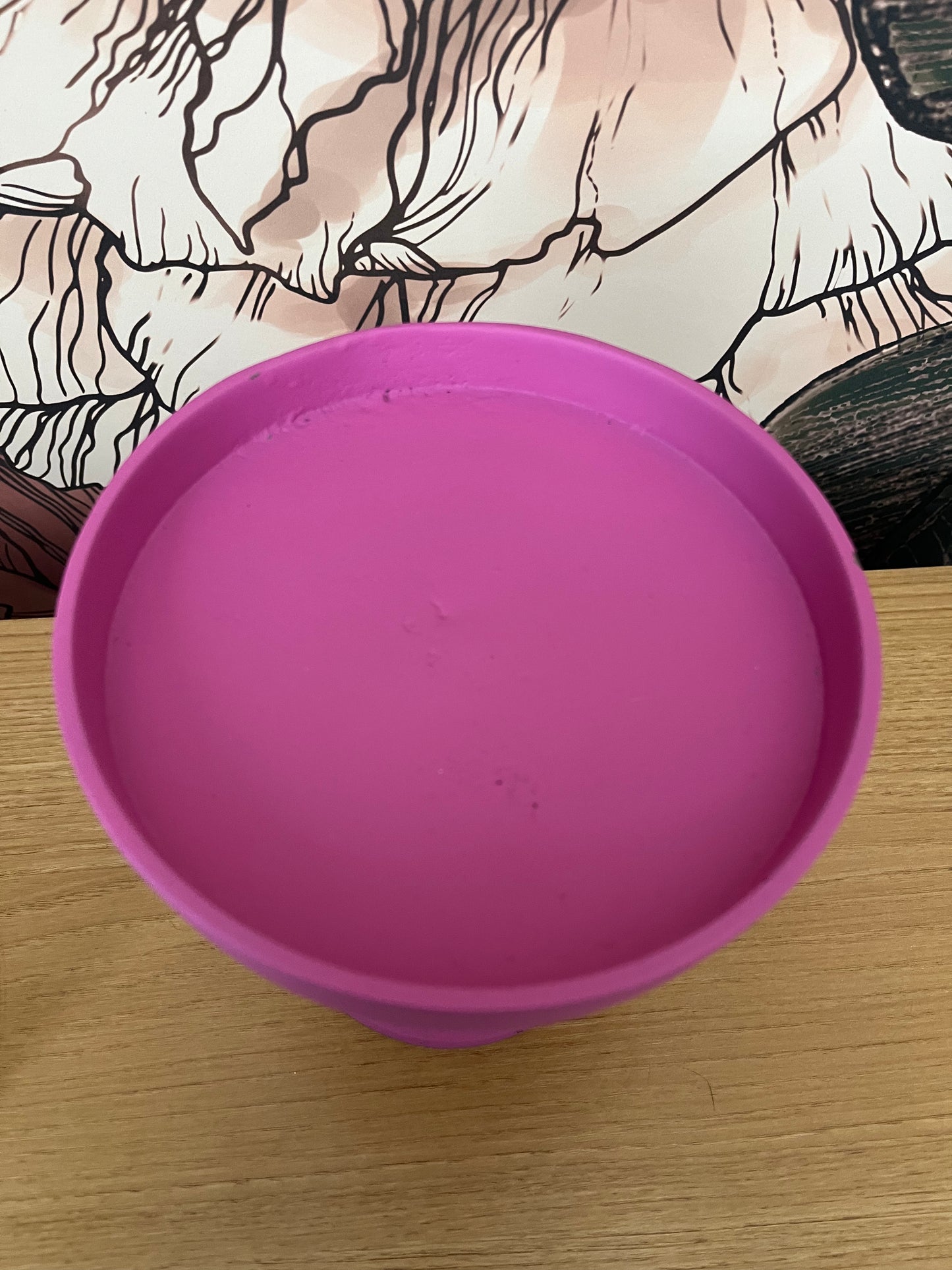 Funky Pink Glass Dome Display Stand