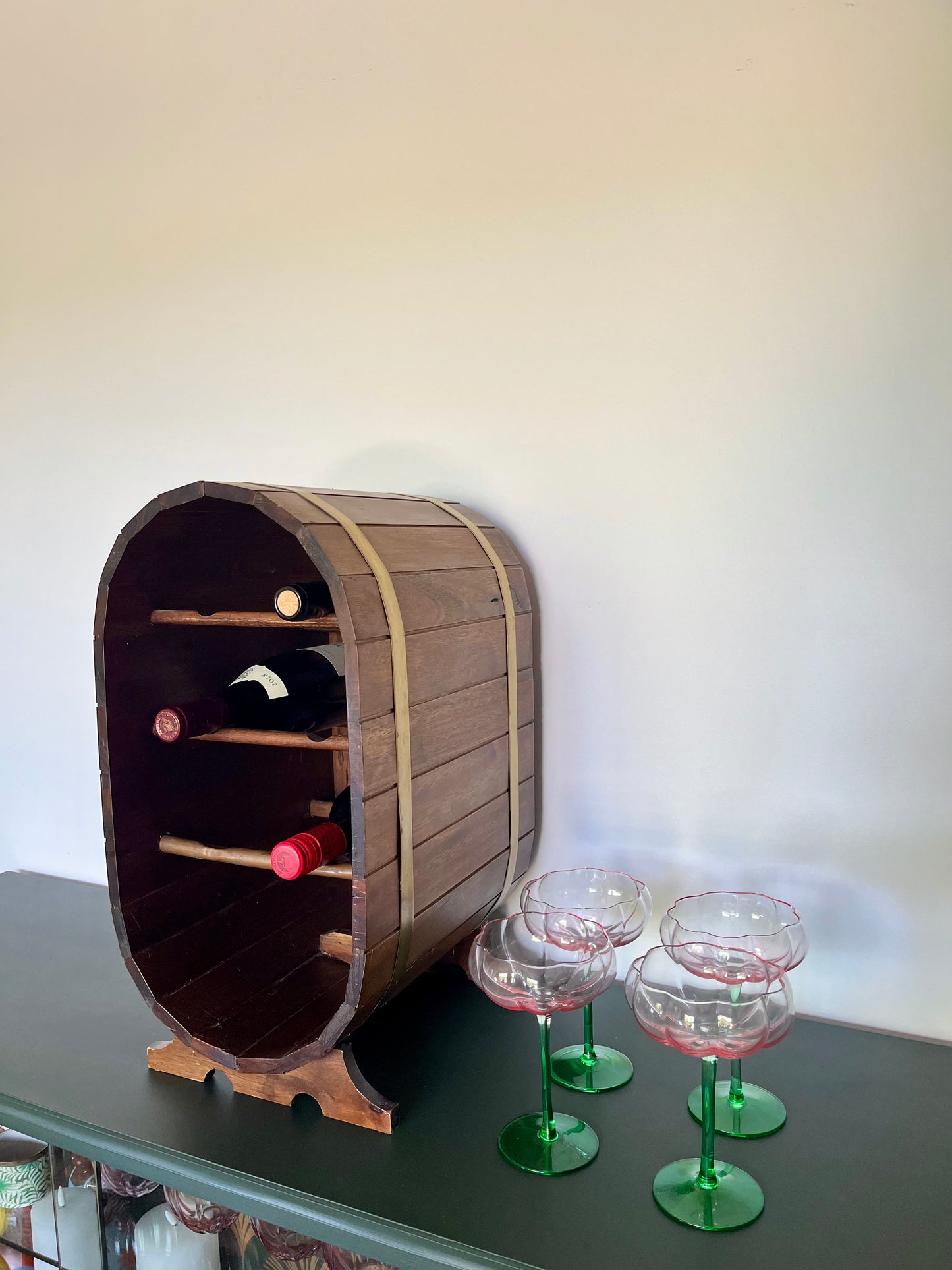Vintage Barrel Wine Rack