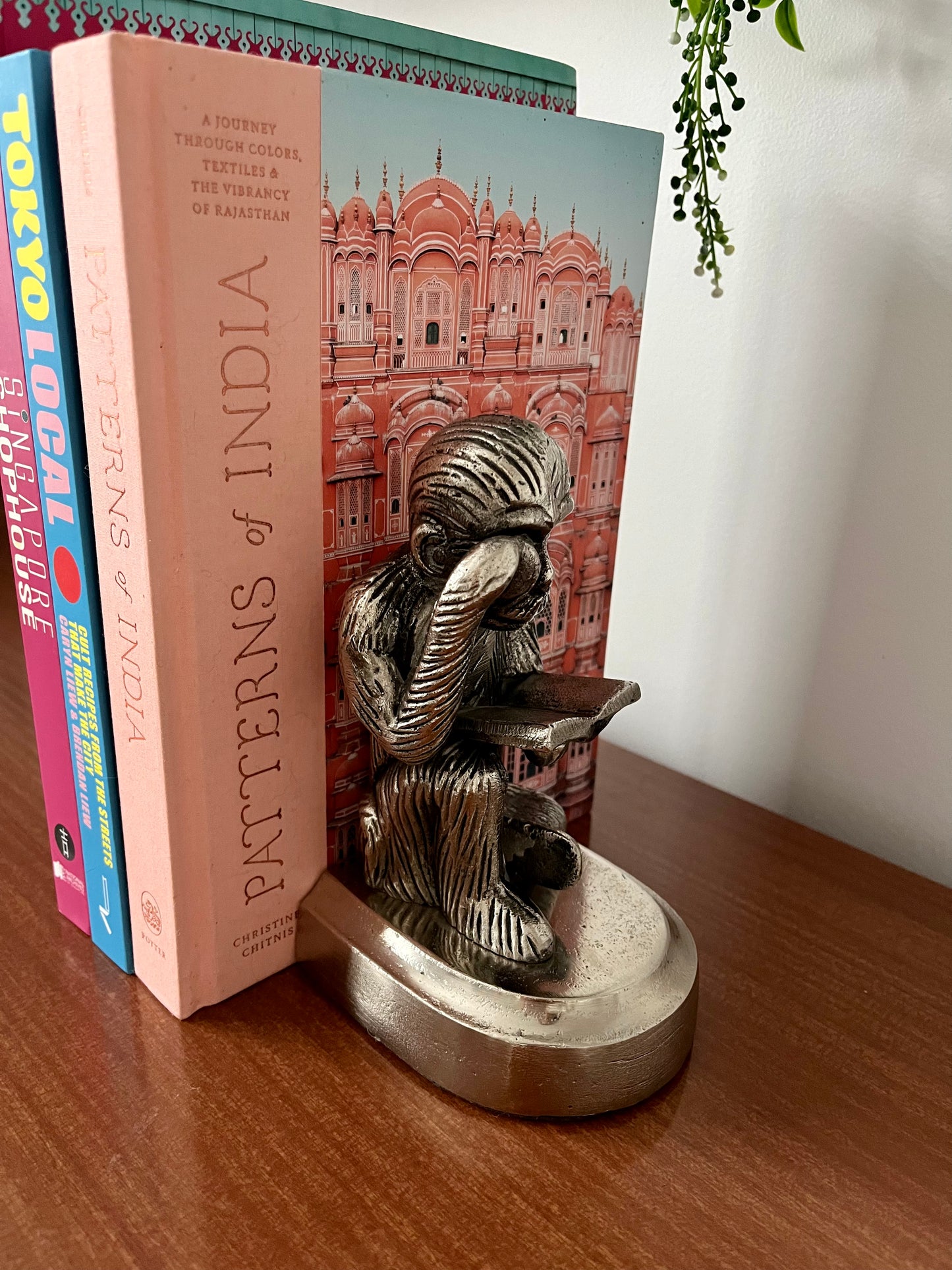 Monkey Reading Bookends