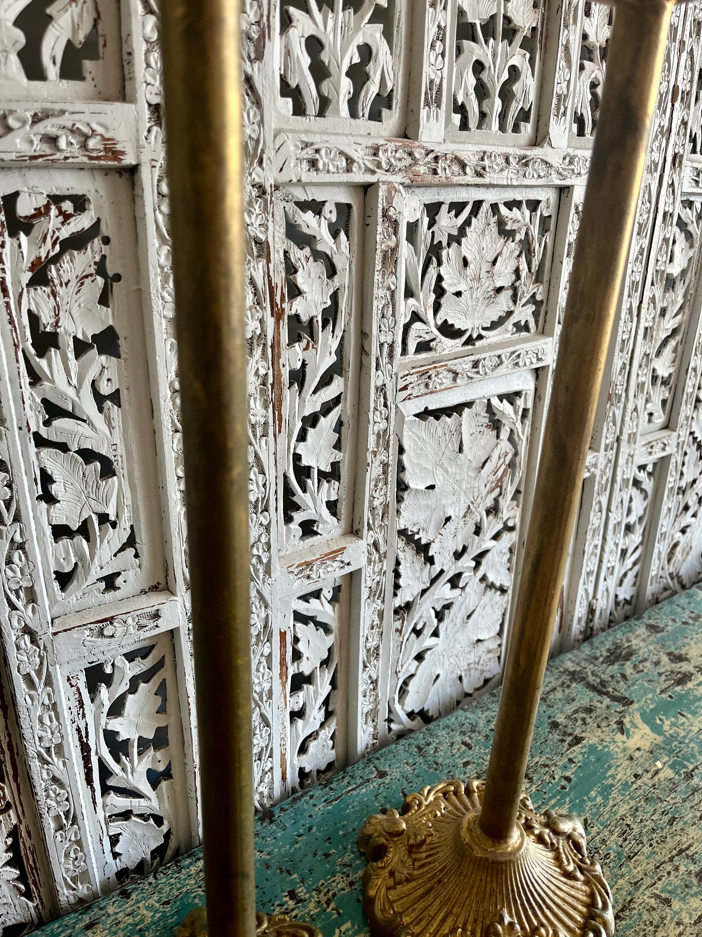 Beautiful Tall and Ornate Pineapple Candleholders