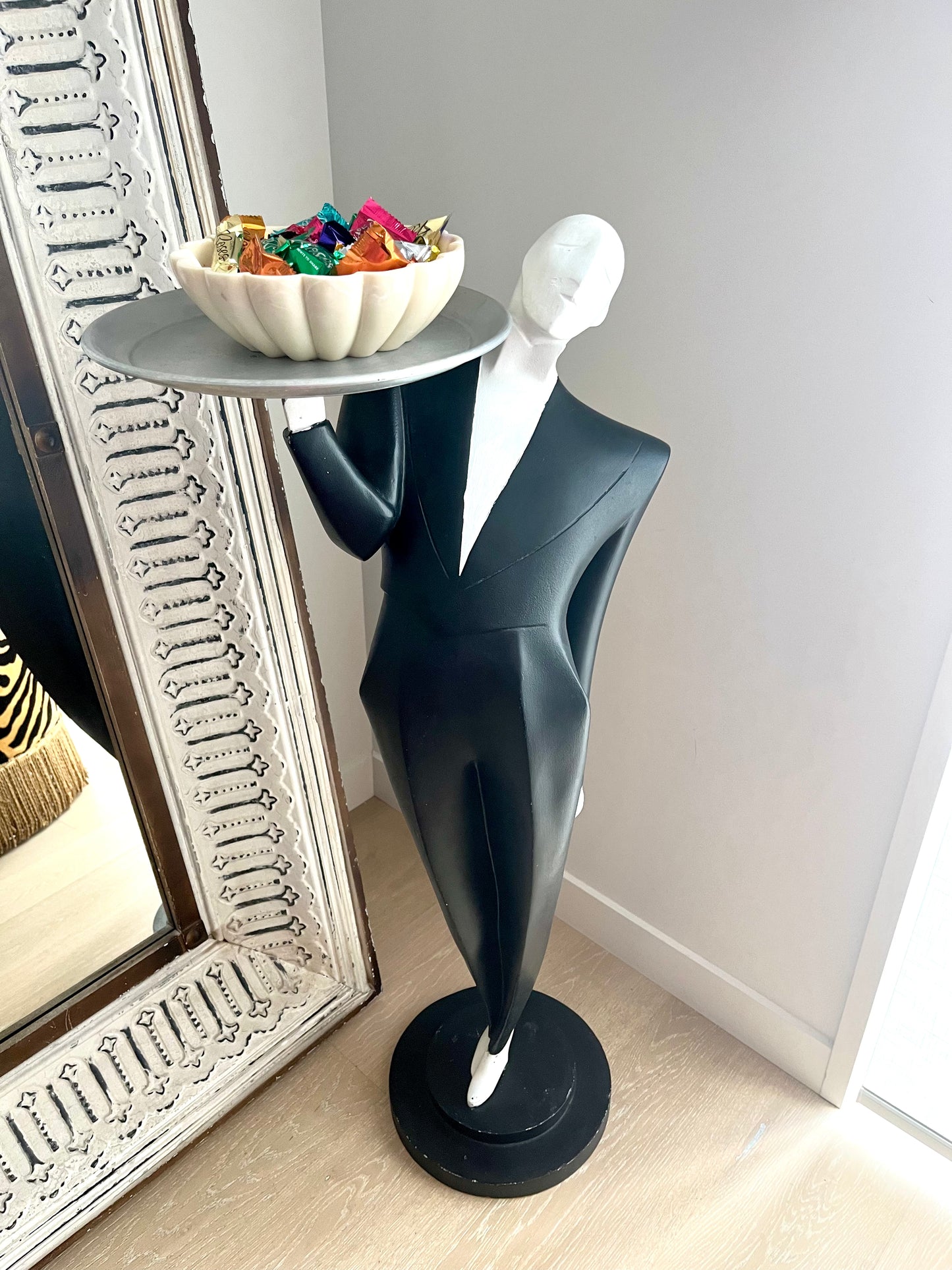Funky Waiter Statue