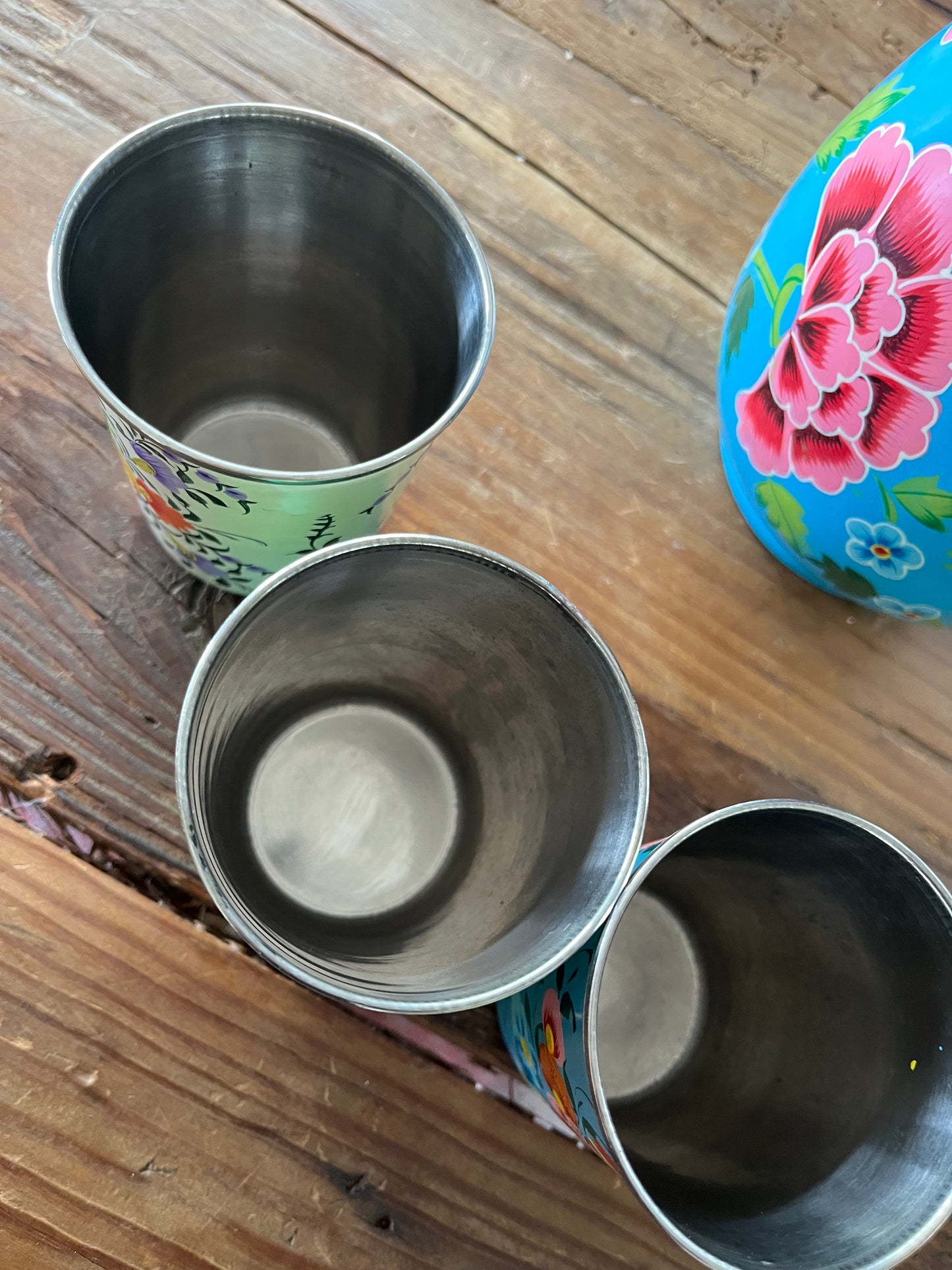 Pretty Floral Jug and Tumblers
