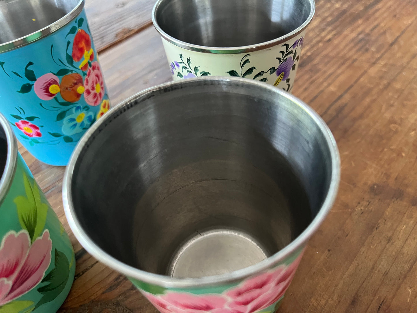 Pretty Floral Jug and Tumblers