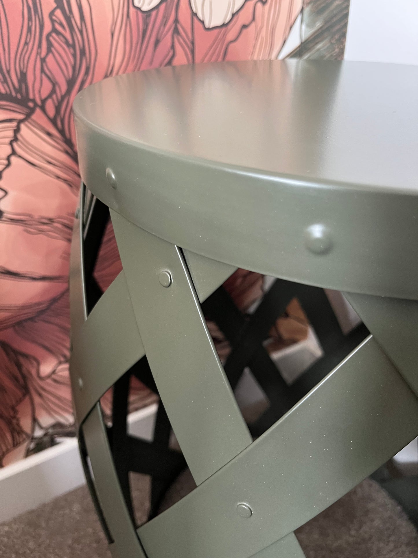 Gorgeous Green Stool/ Plant Stand