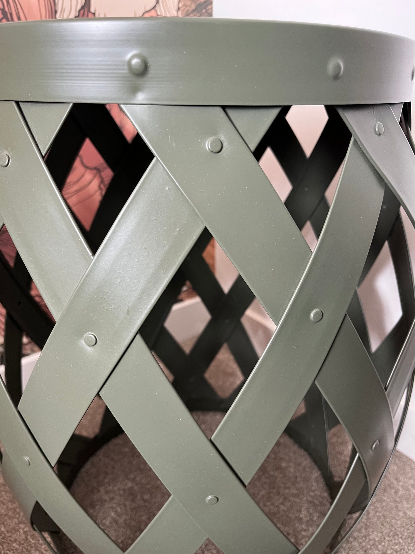 Gorgeous Green Stool/ Plant Stand