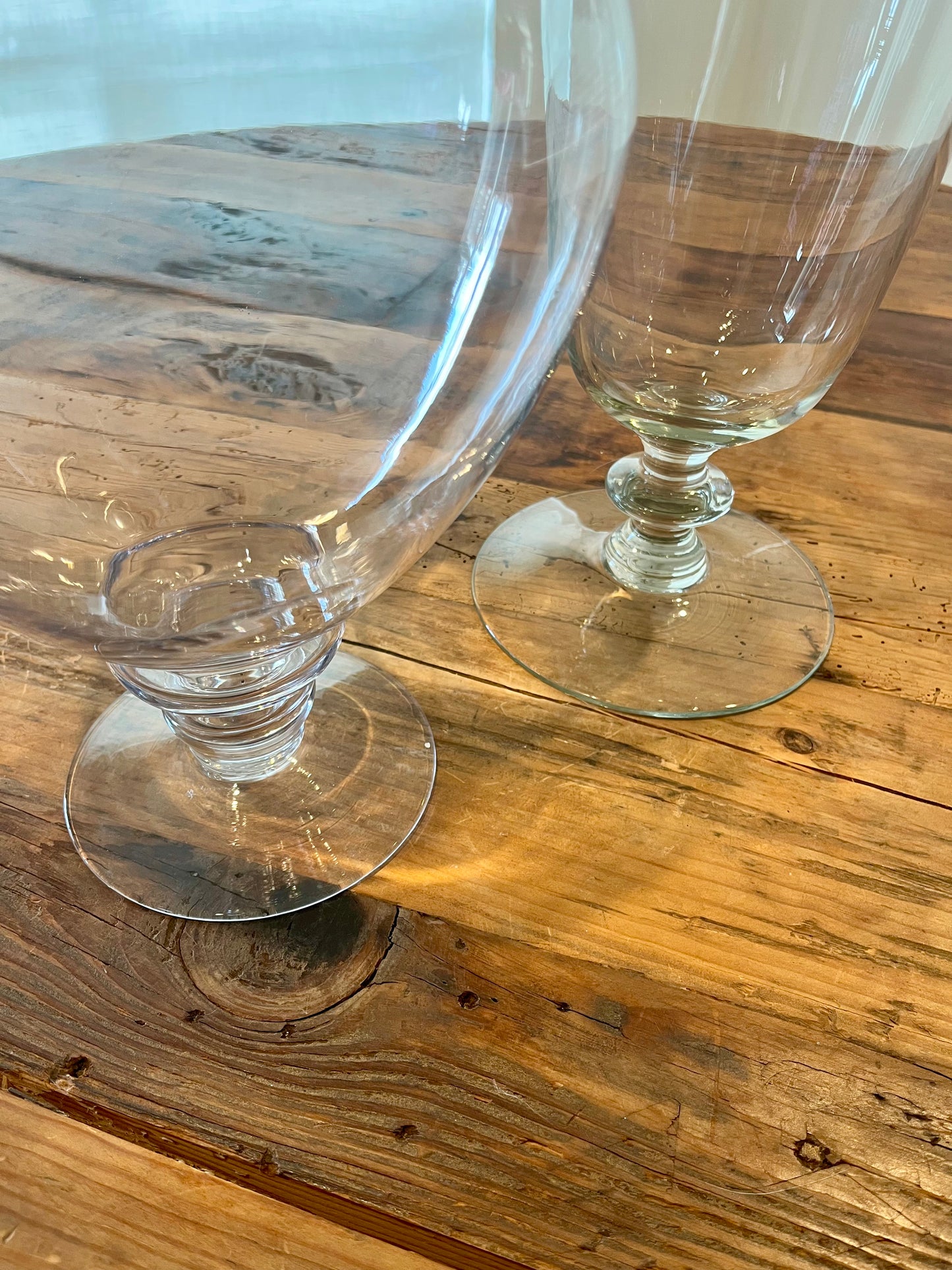 Pair of Large Glass Candy Display Jars