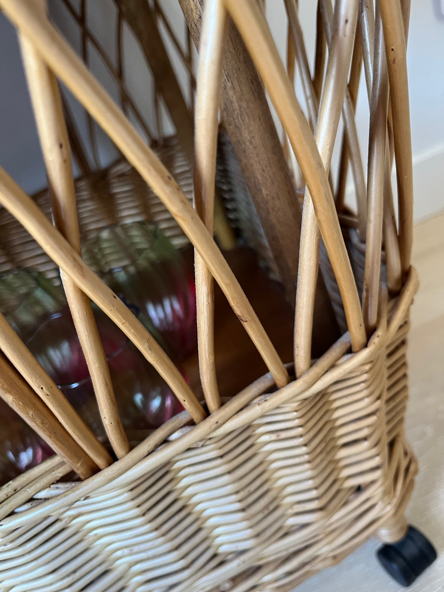 Vintage English Willow Trolley