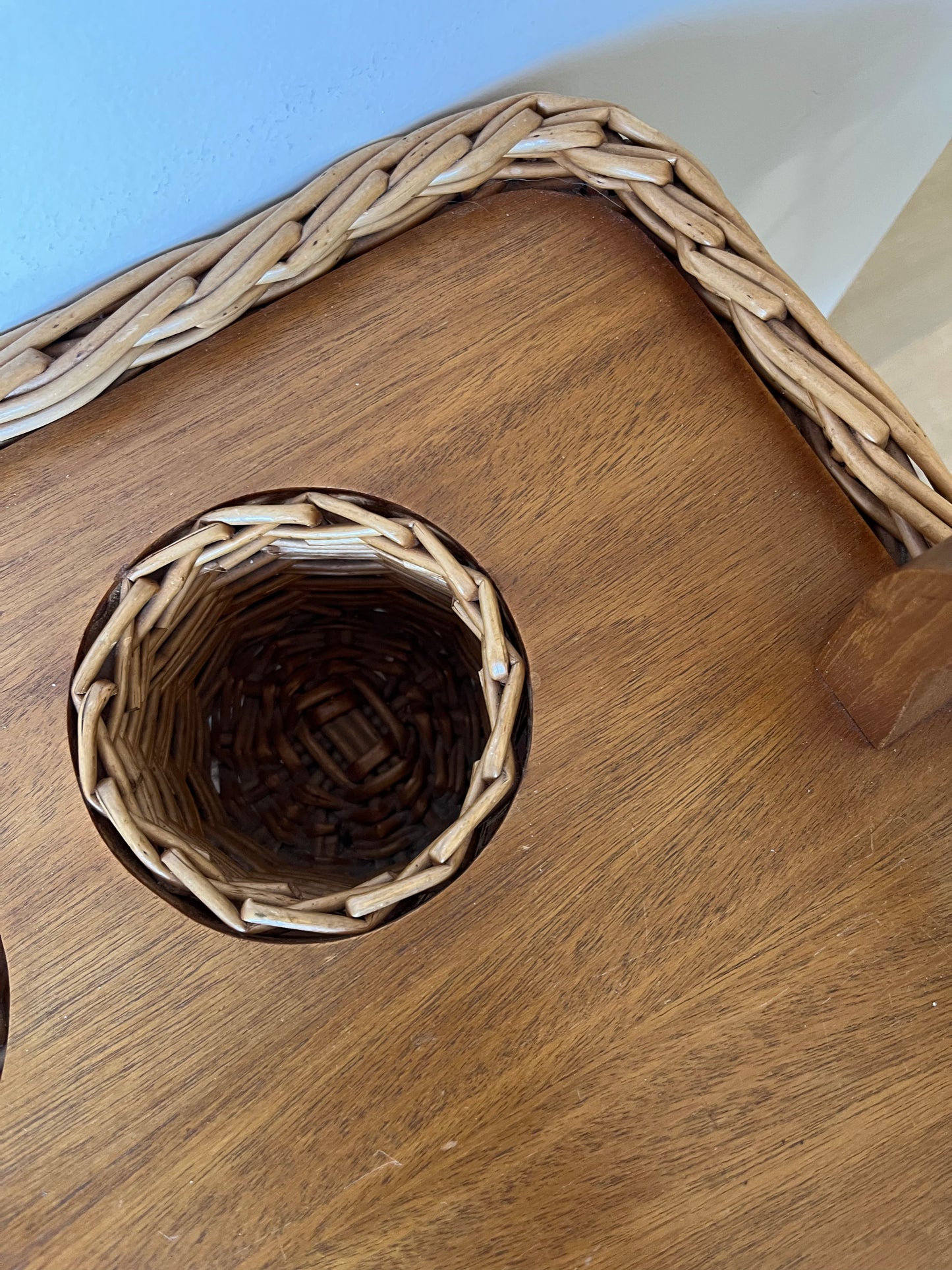 Vintage English Willow Trolley