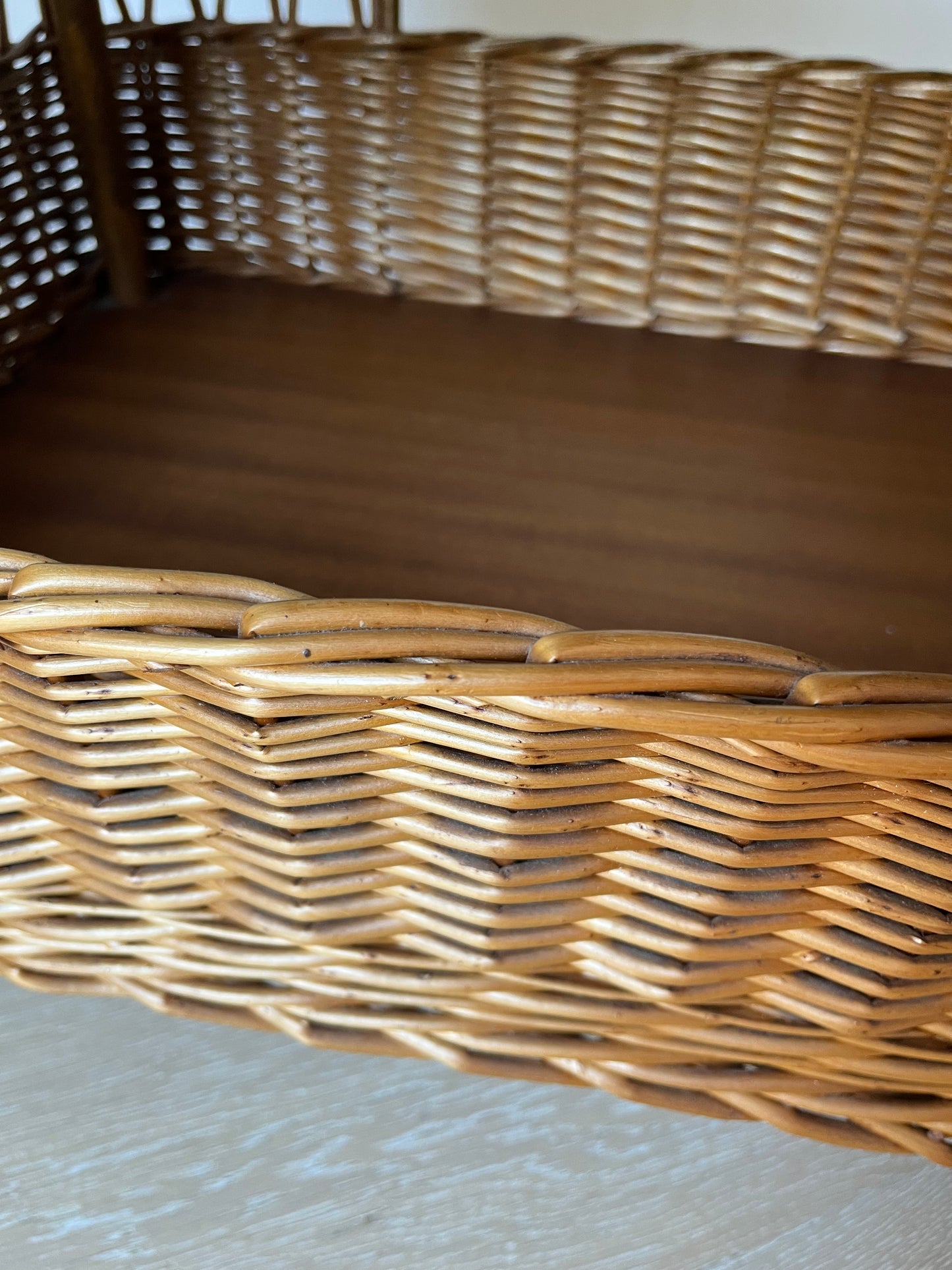 Vintage English Willow Trolley
