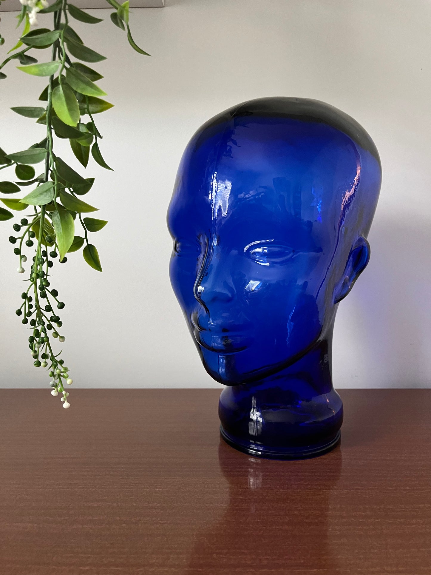 Retro Glass Mannequin Head
