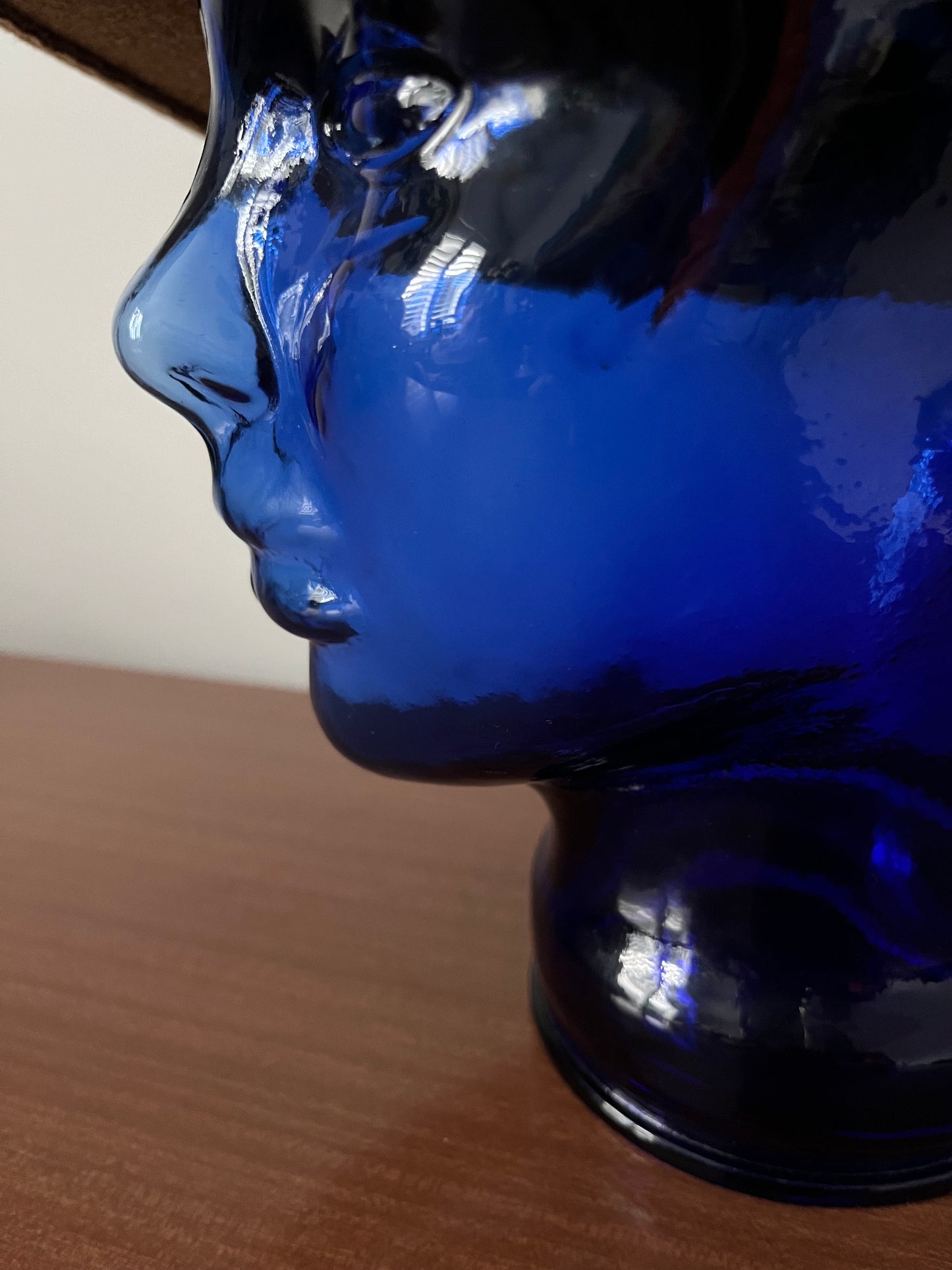 Retro Glass Mannequin Head