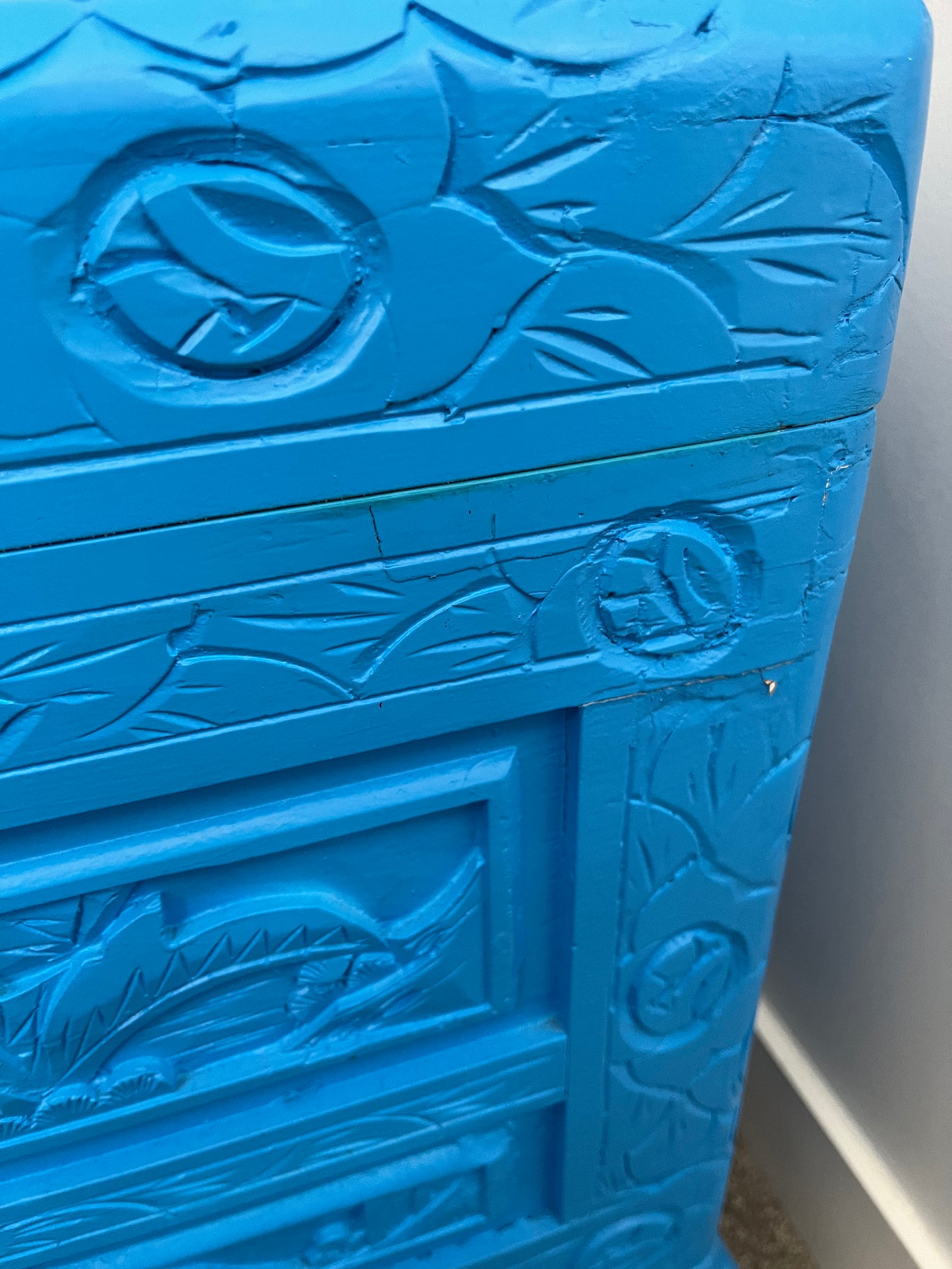 Beautiful Blue Camphor Chest