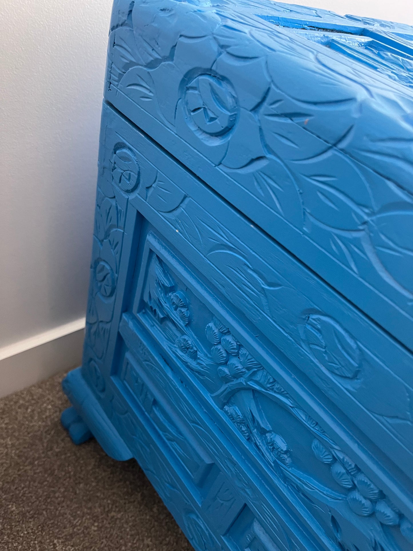 Beautiful Blue Camphor Chest