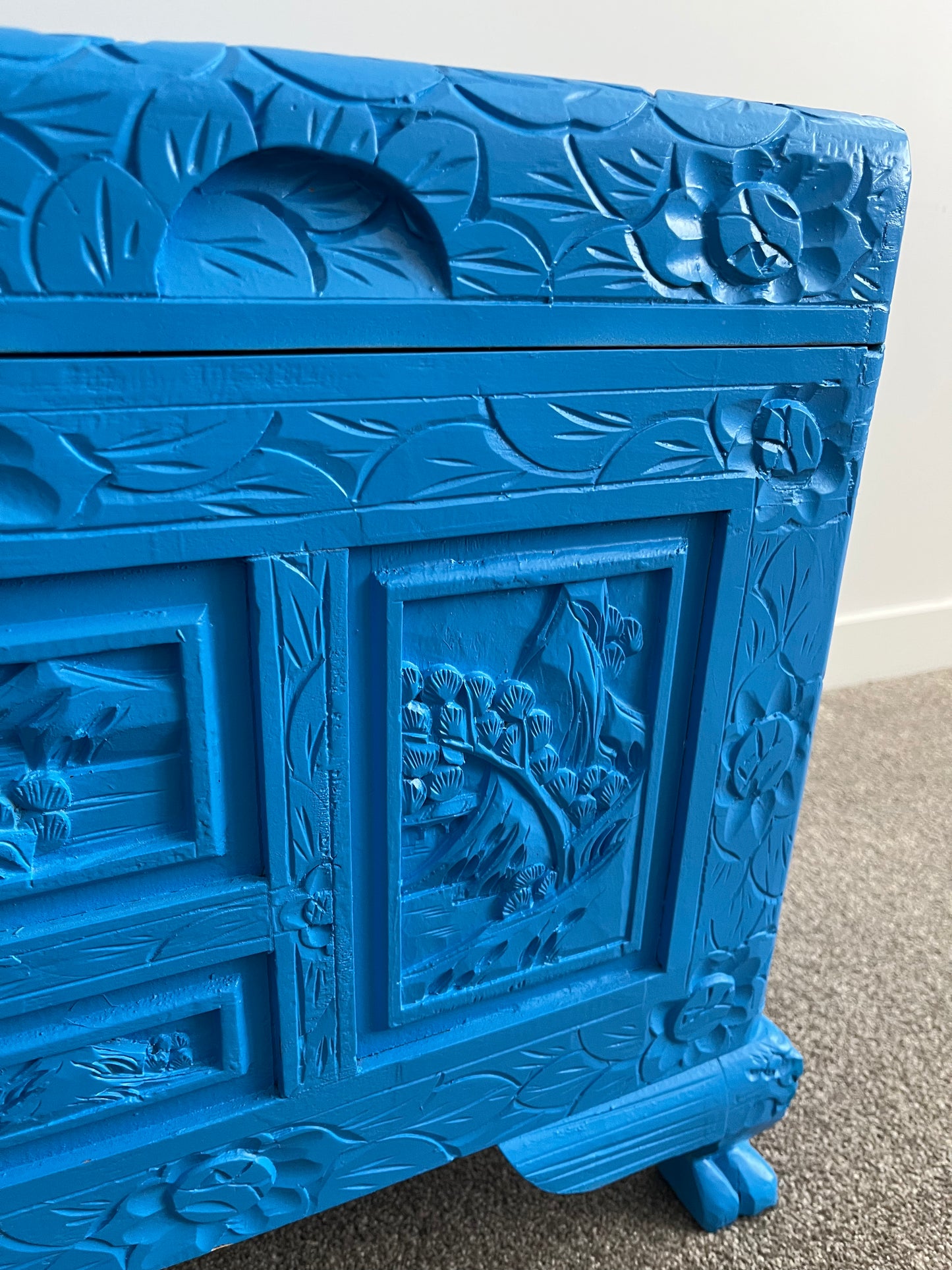 Beautiful Blue Camphor Chest