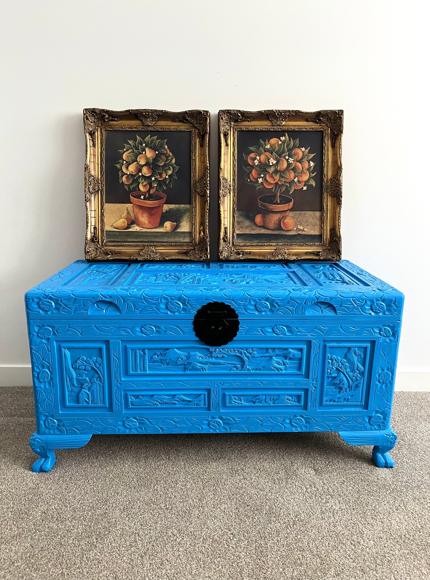 Beautiful Blue Camphor Chest