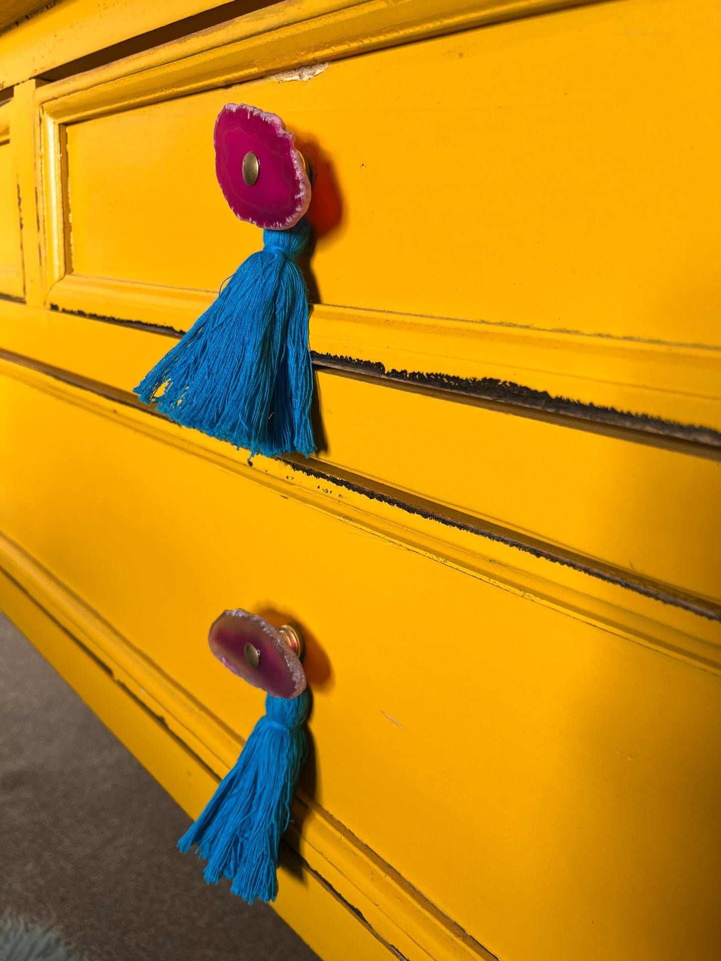 Gorgeous Yellow Wooden Drawers