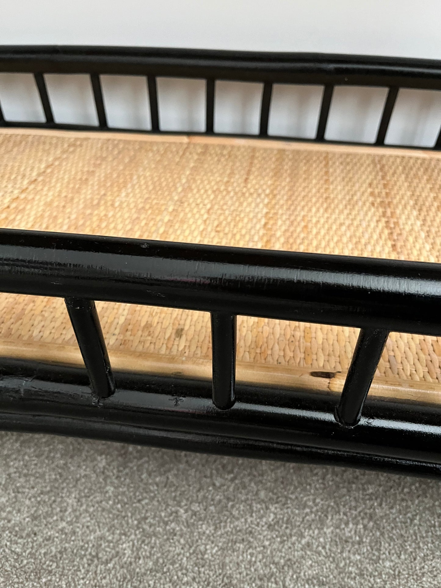 Gorgeous Rattan Bar Cart/ Display Shelf