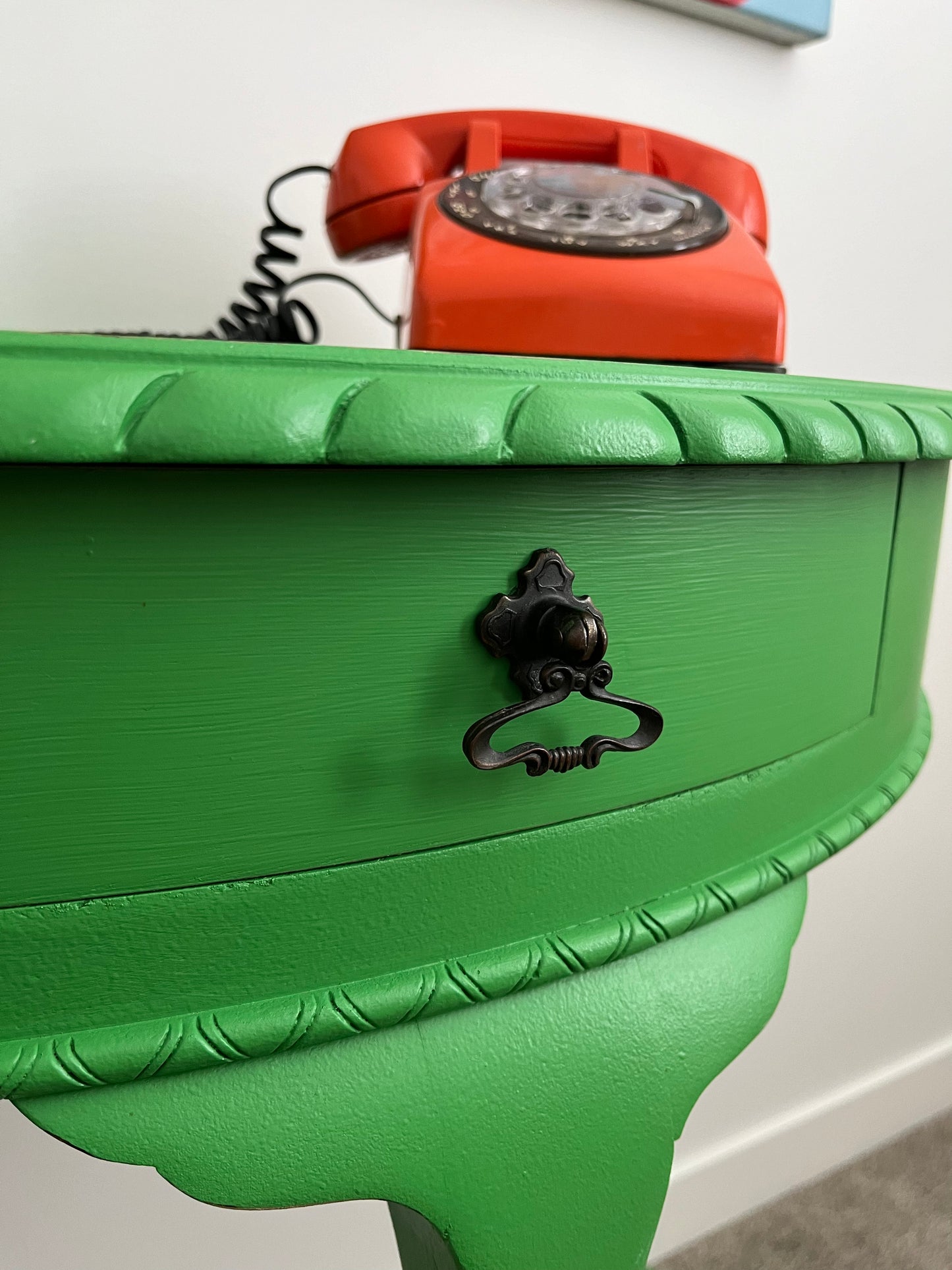 Gorgeous Green Hall Table