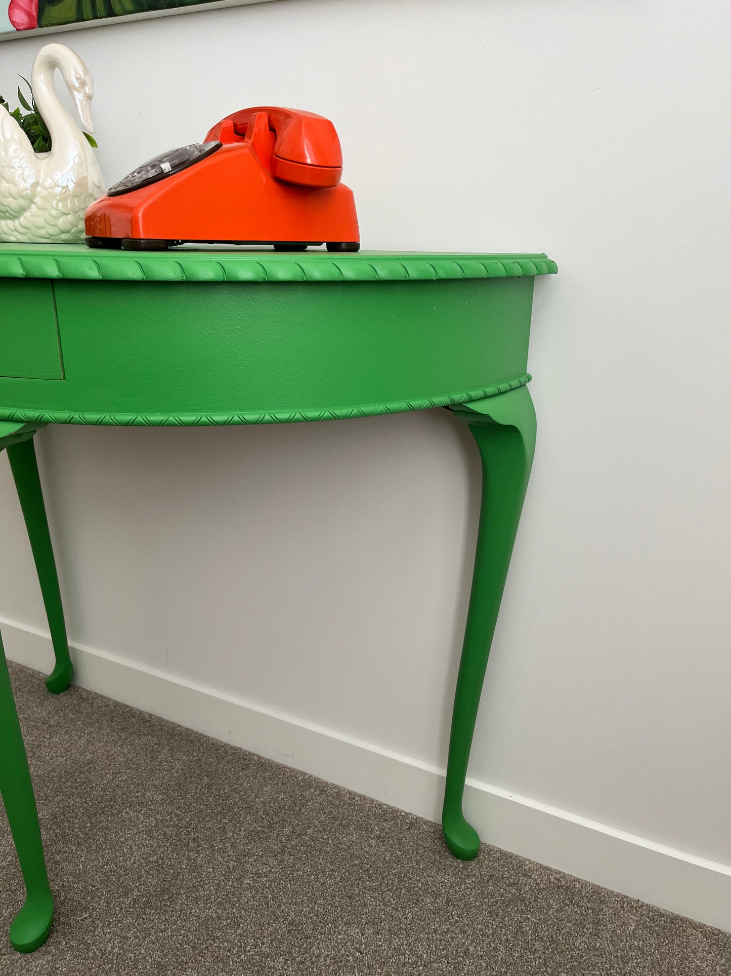 Gorgeous Green Hall Table