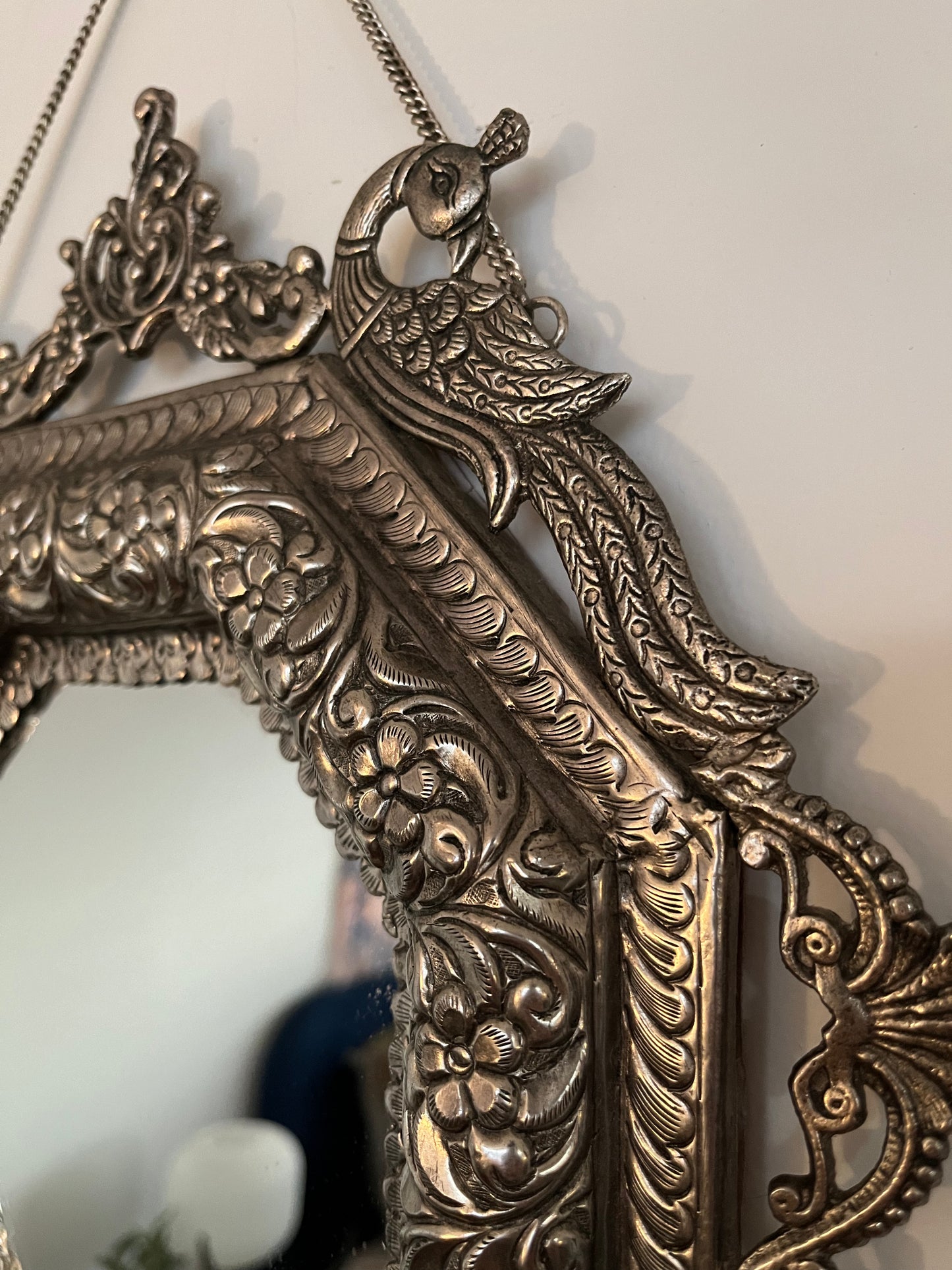 Lovely Ornate Metal Mirror