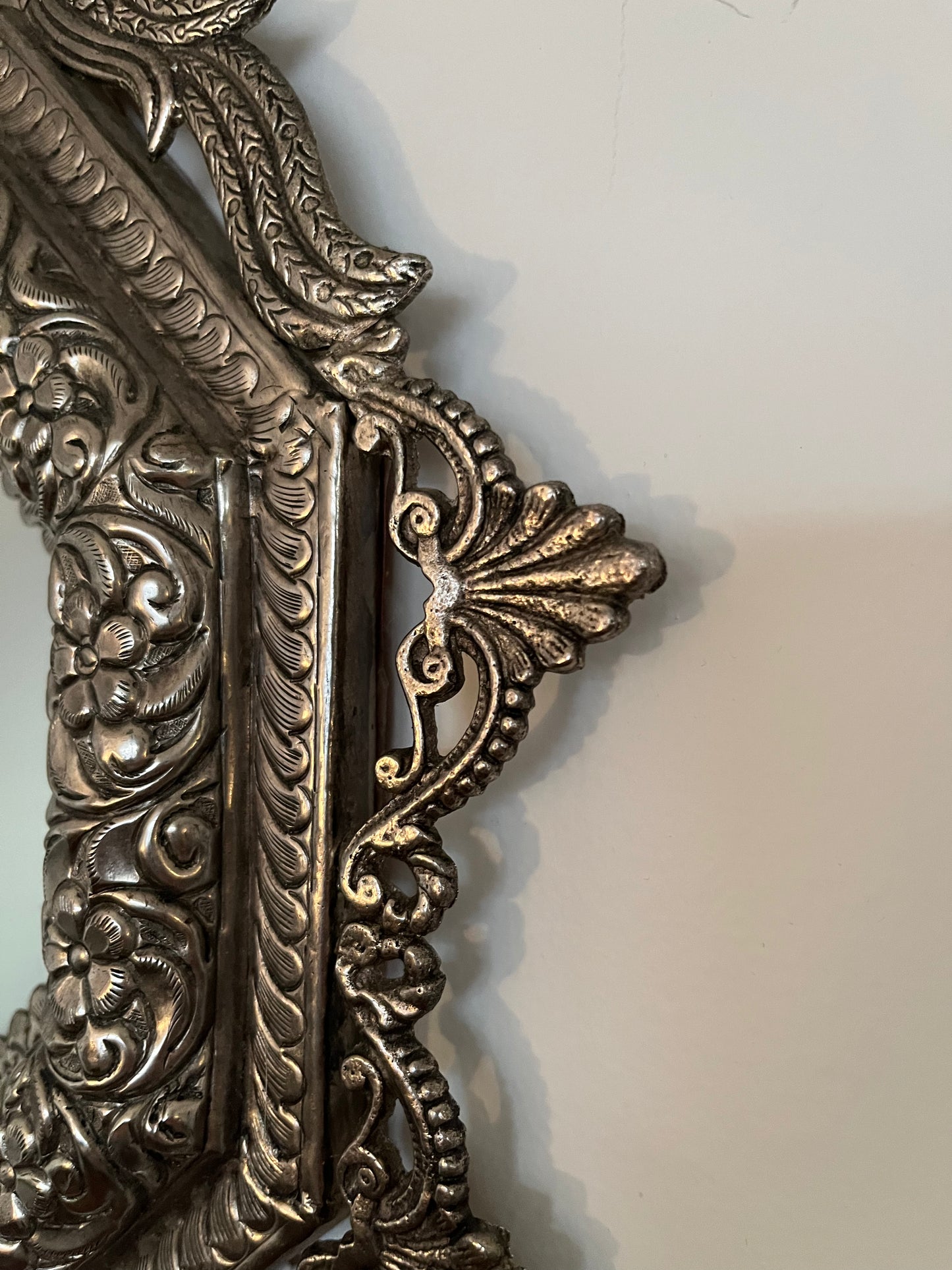 Lovely Ornate Metal Mirror