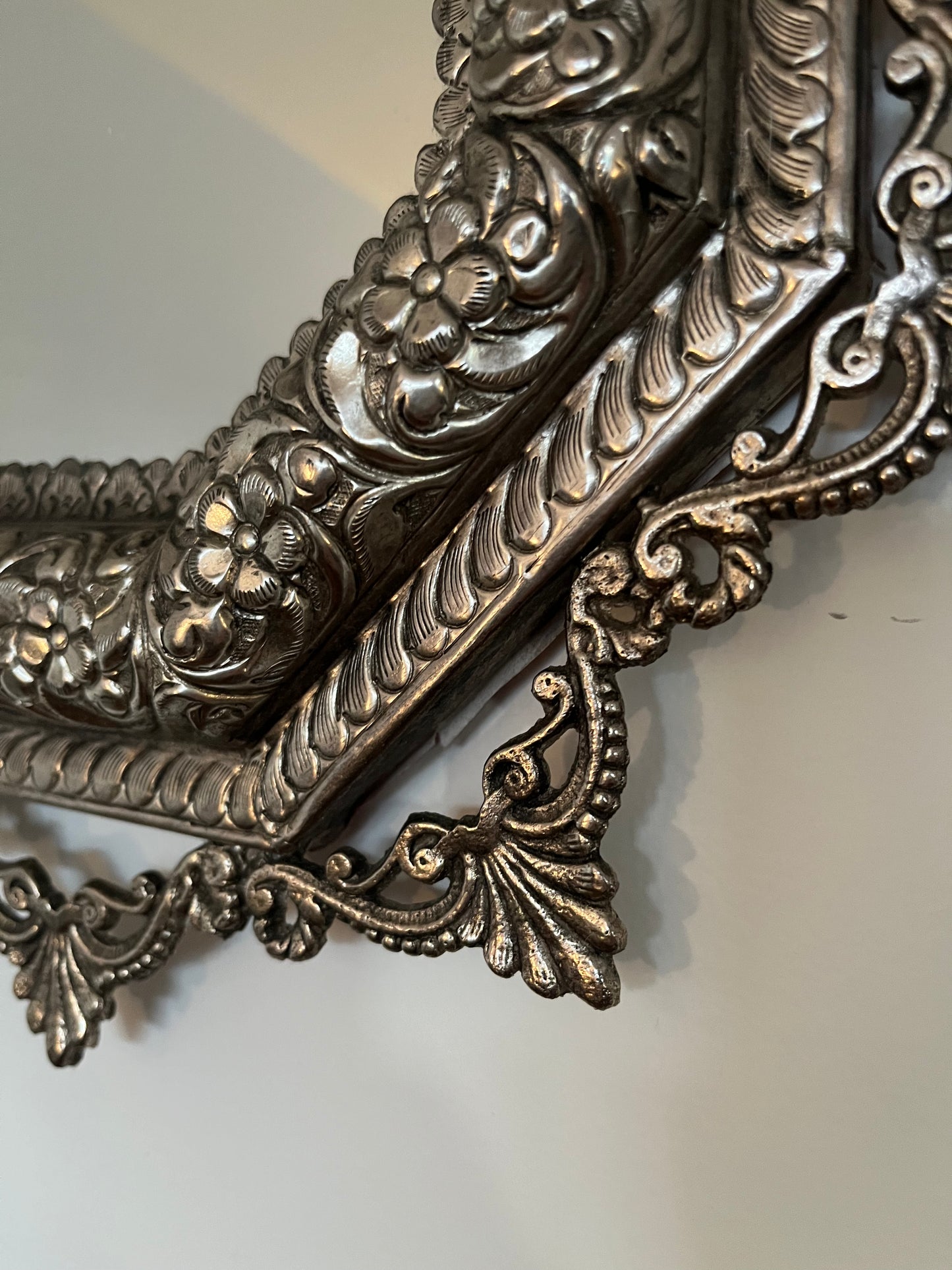 Lovely Ornate Metal Mirror