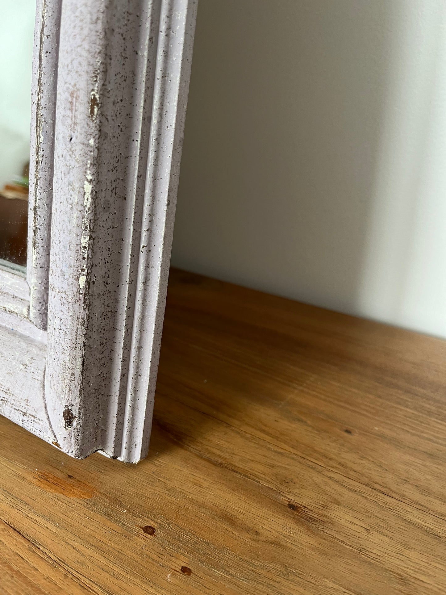 Beautiful Large Vintage Wooden Arch Mirror
