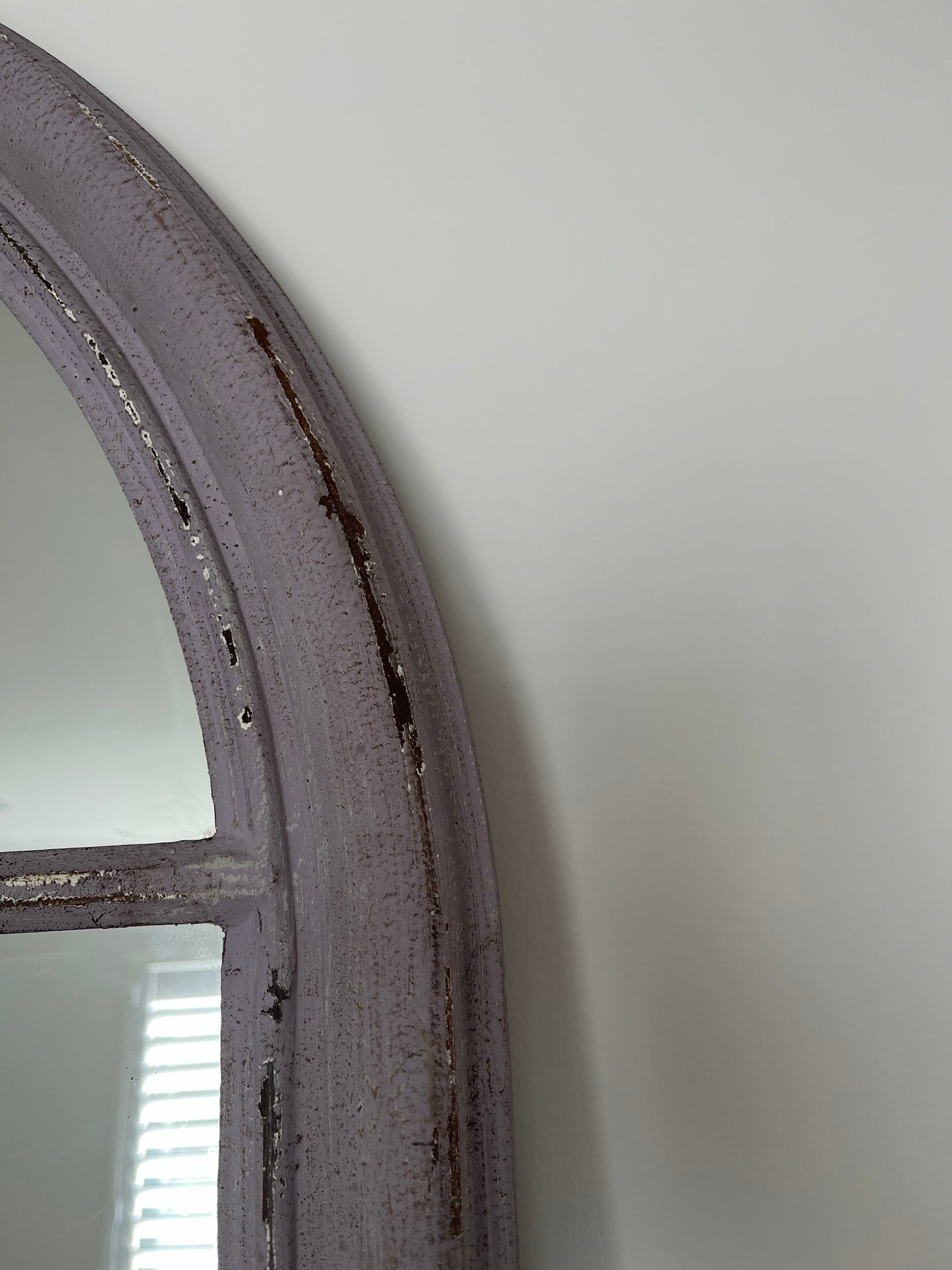 Beautiful Large Vintage Wooden Arch Mirror