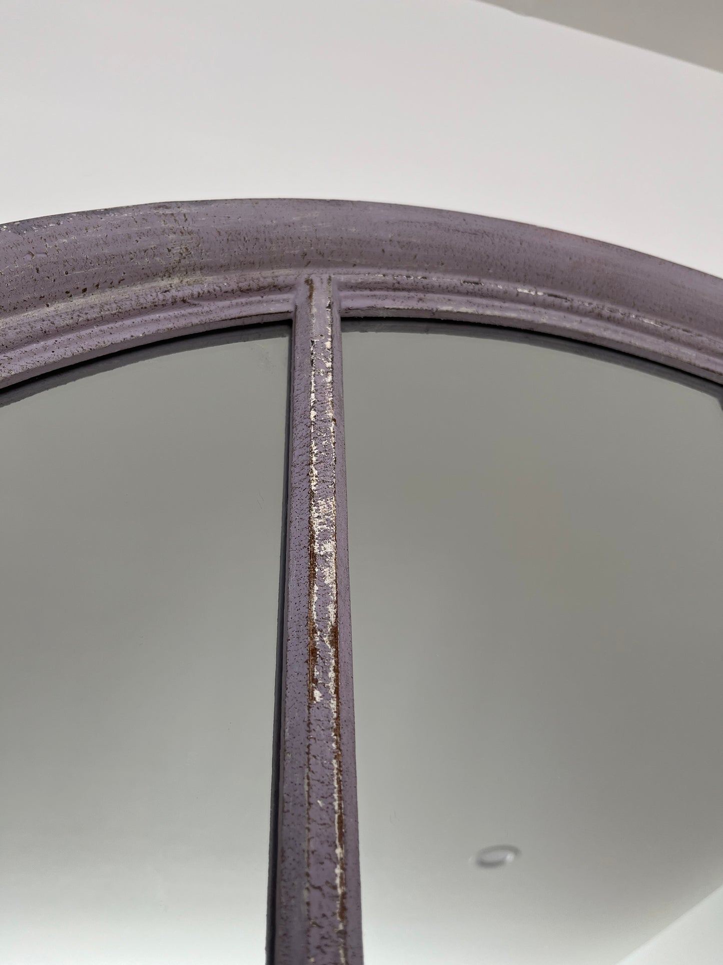 Beautiful Large Vintage Wooden Arch Mirror