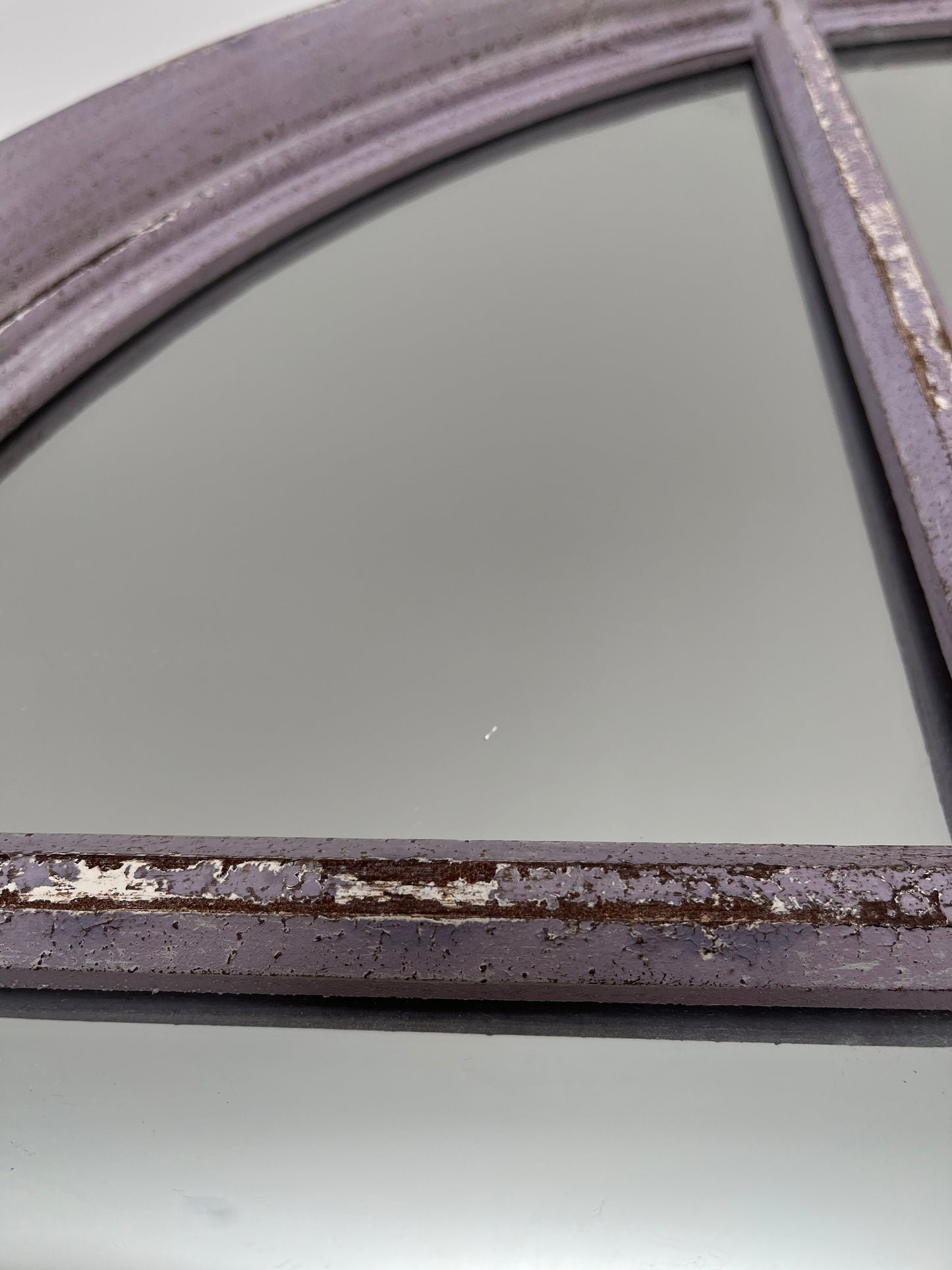 Beautiful Large Vintage Wooden Arch Mirror