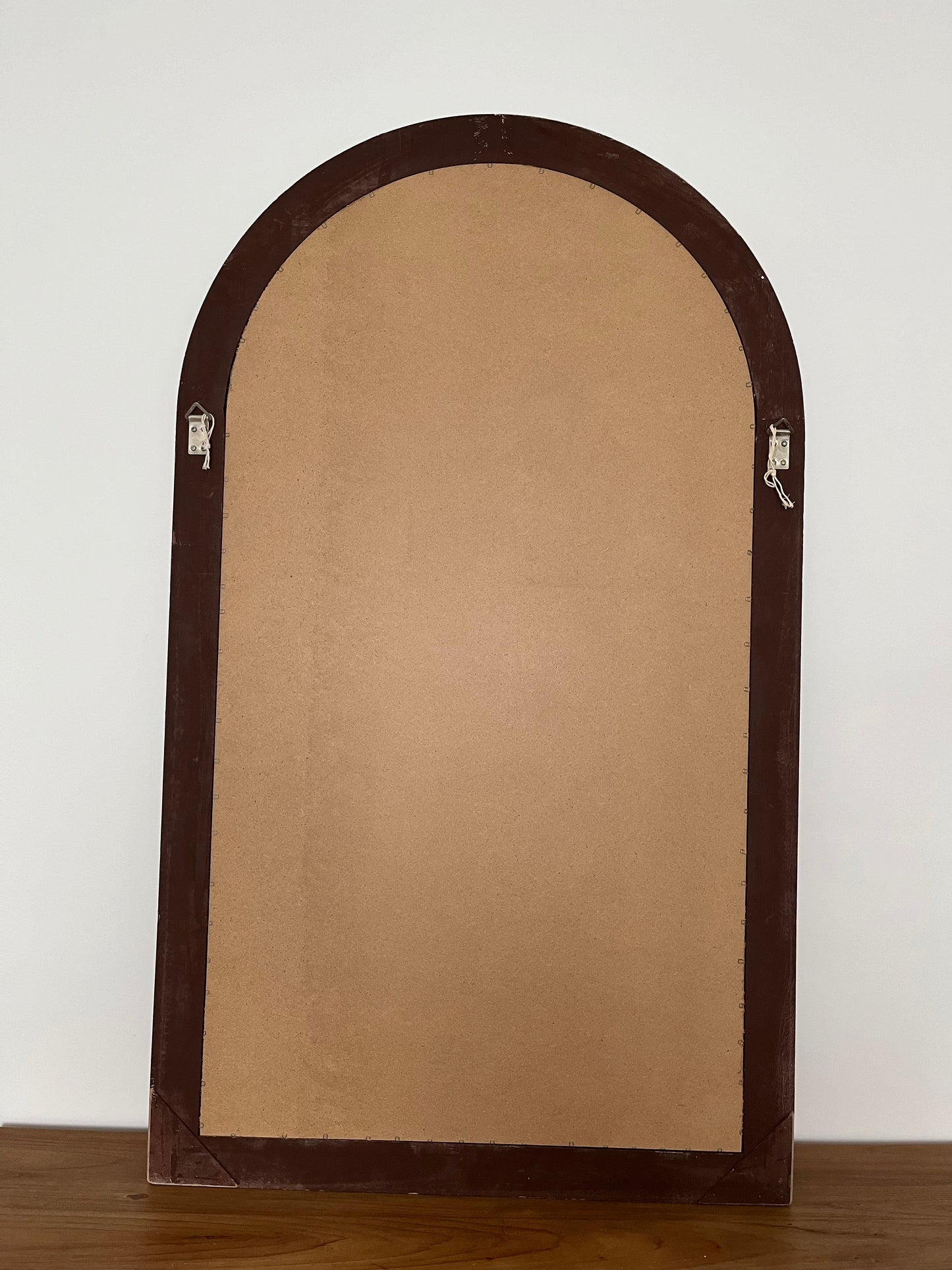 Beautiful Large Vintage Wooden Arch Mirror