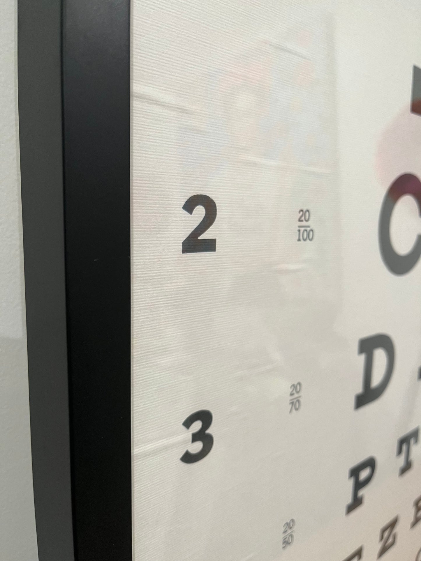 Stylish Framed Eye Chart