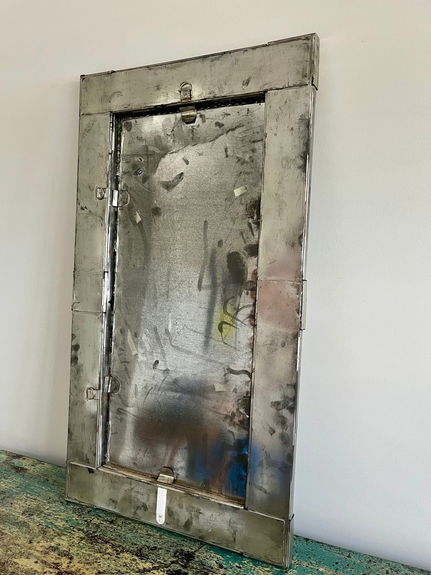 Gorgeous Mexican Tin & Tiled Mirror