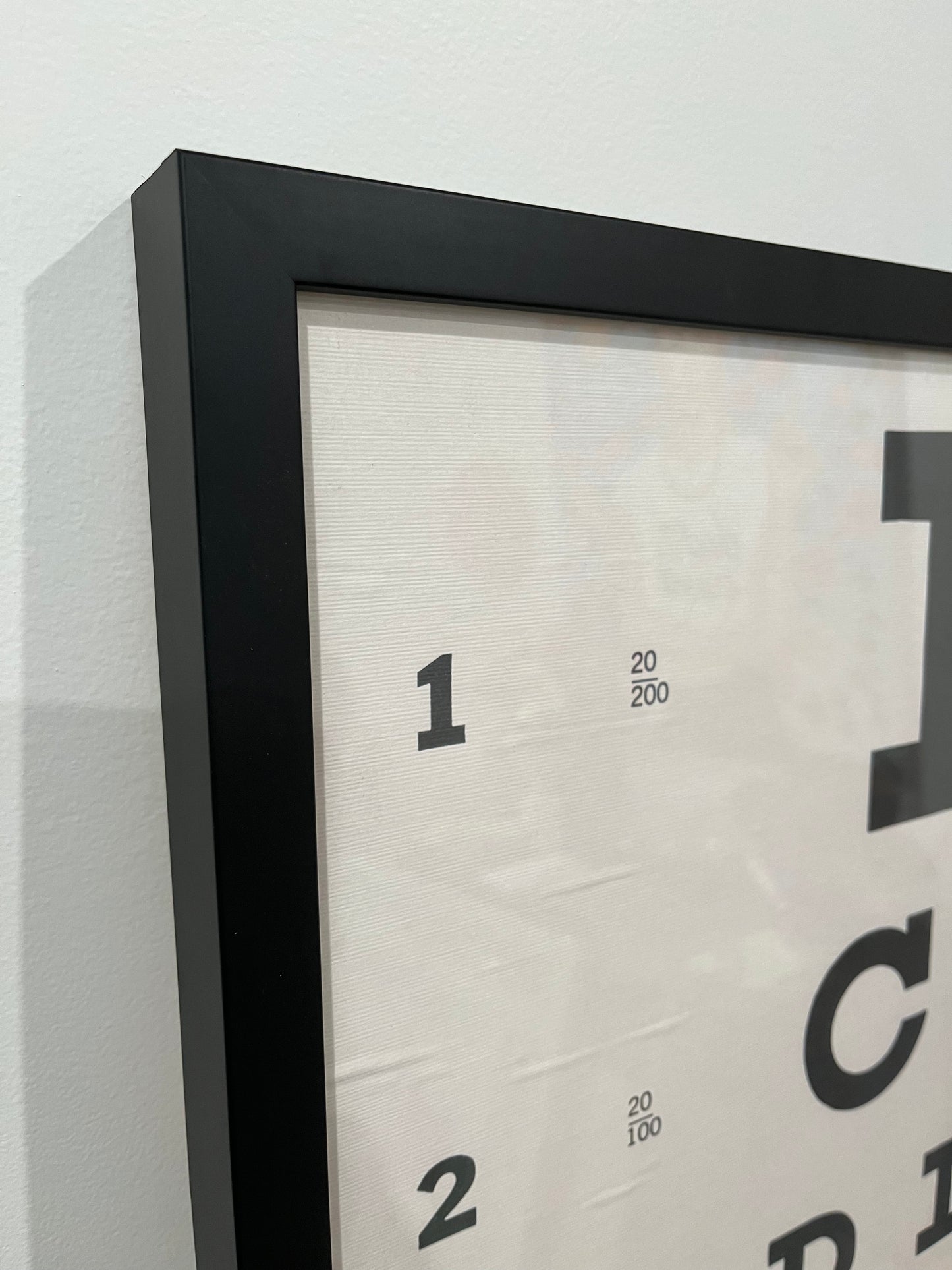 Stylish Framed Eye Chart