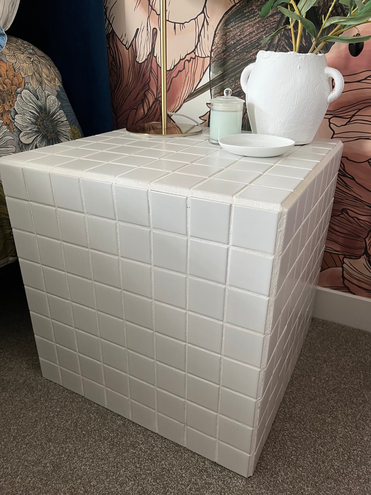 Lovely Tiled Side Table