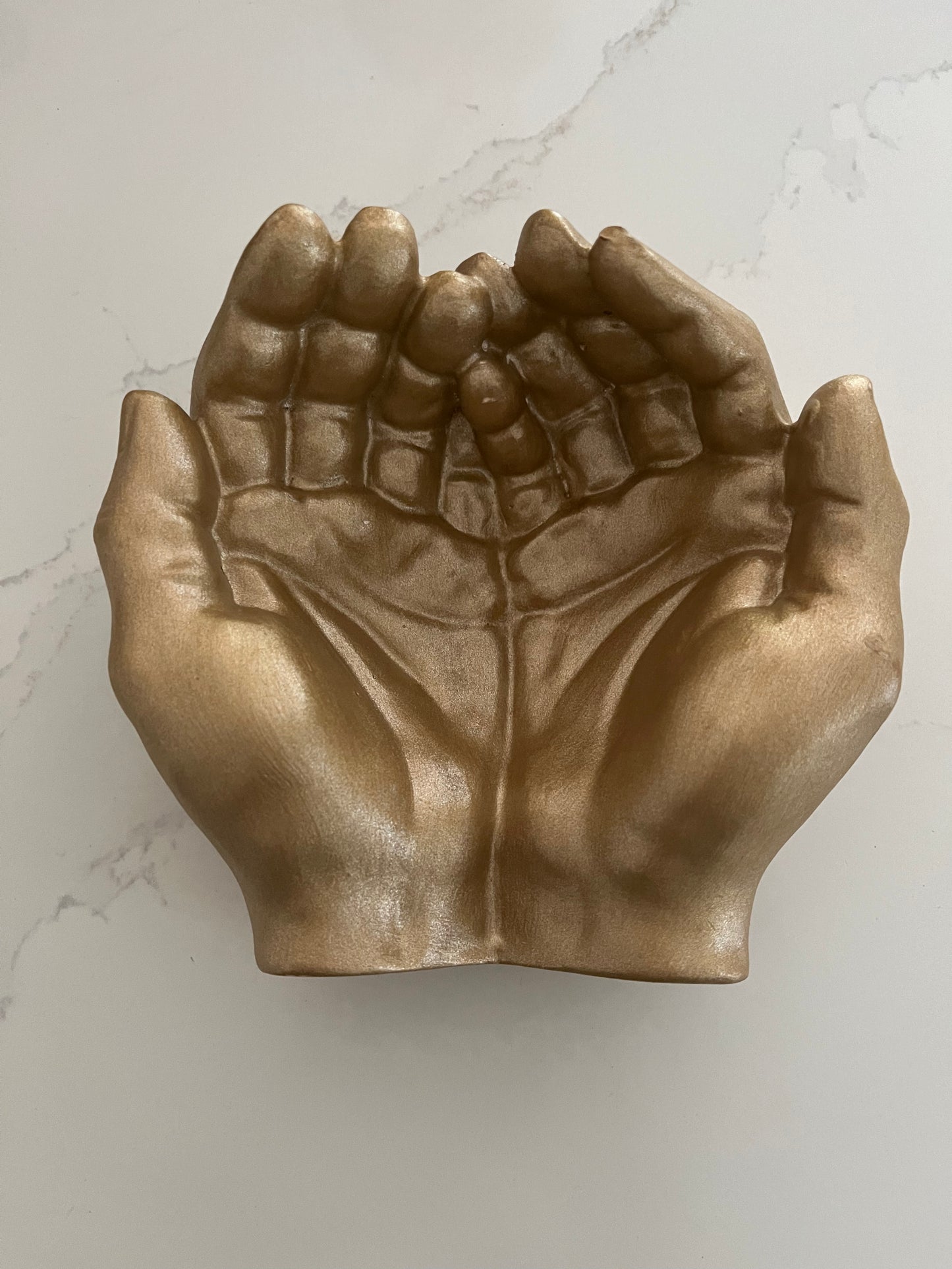 Small Gold Hands Bowl
