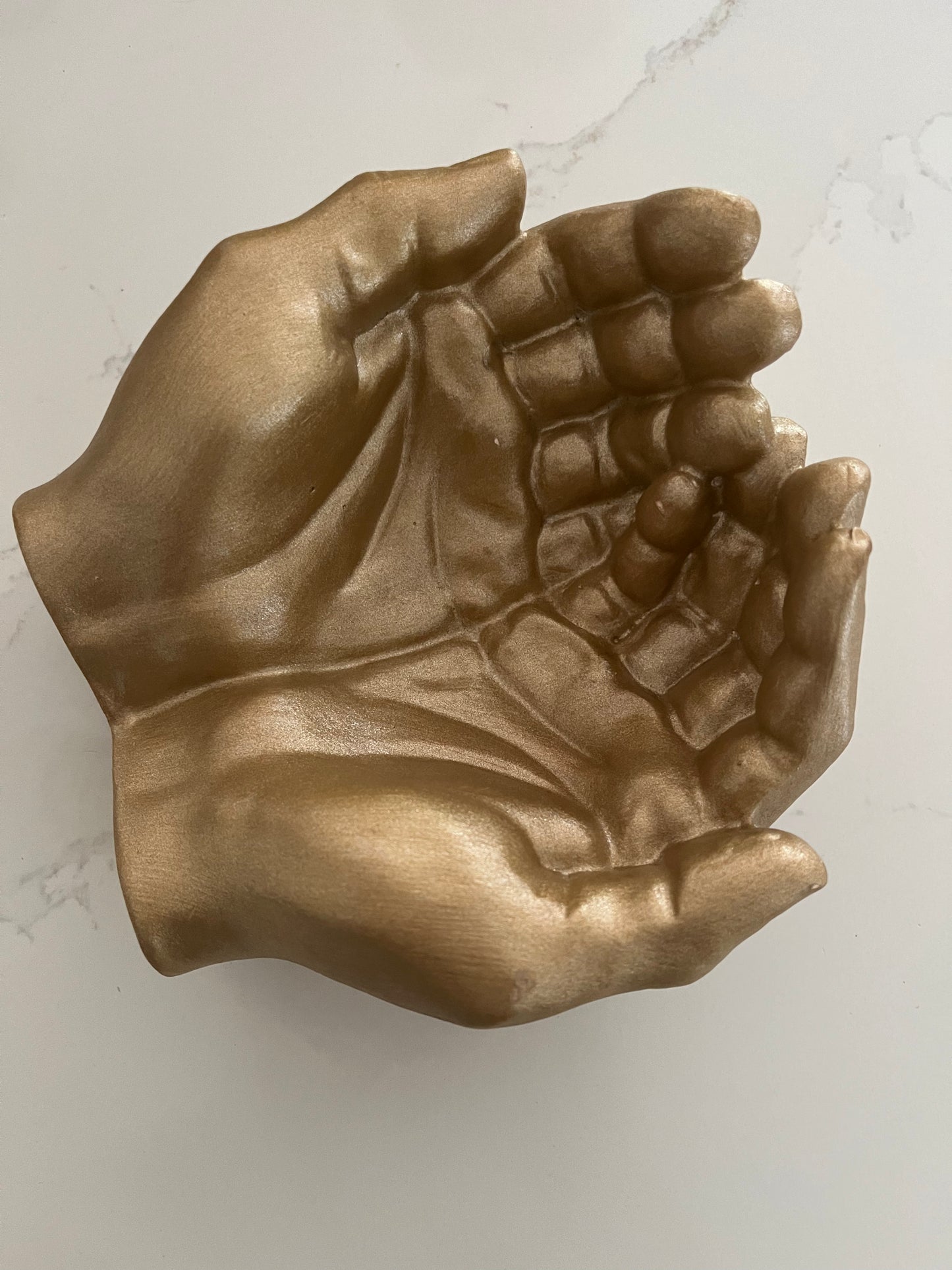 Small Gold Hands Bowl