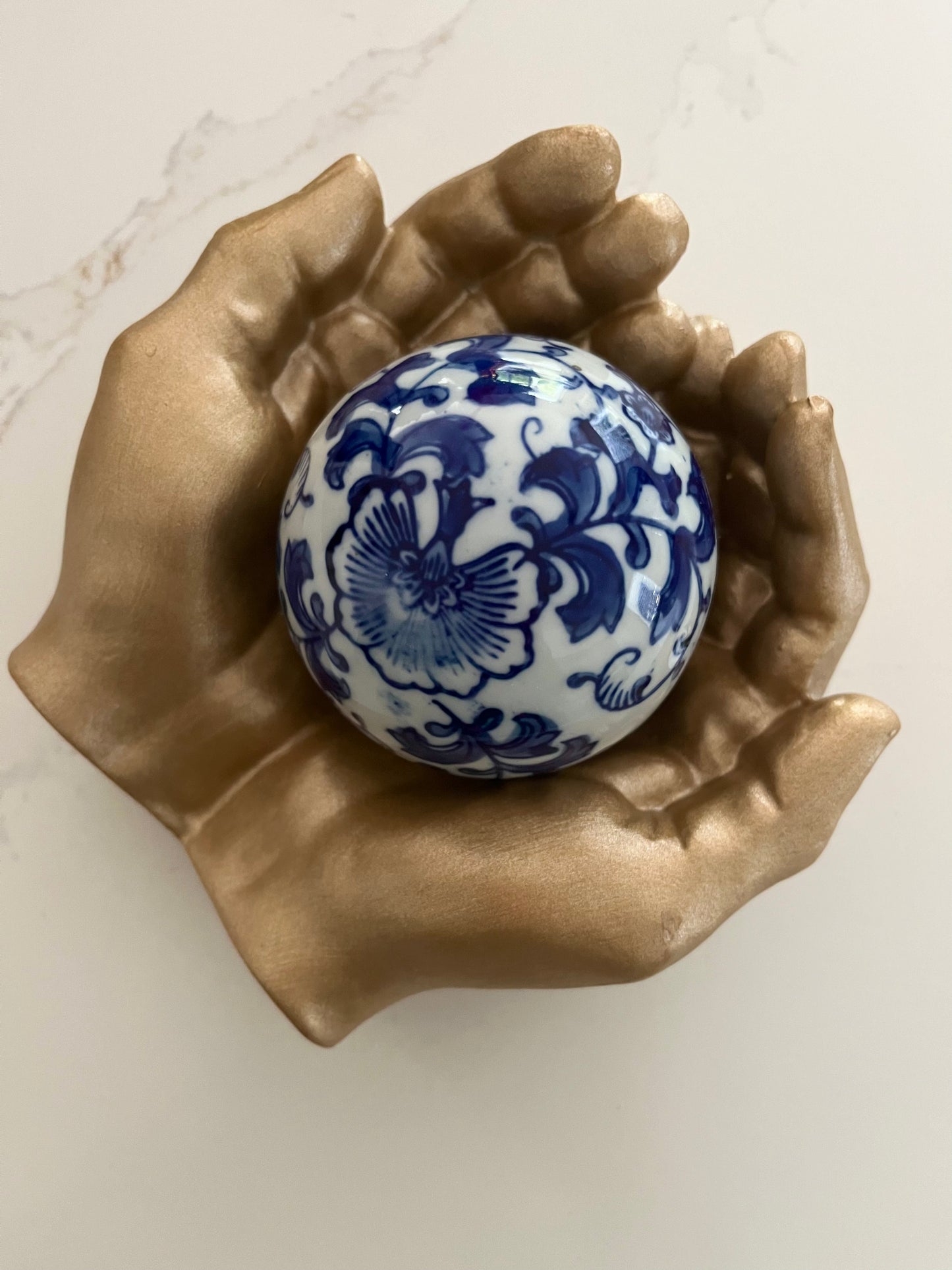 Small Gold Hands Bowl