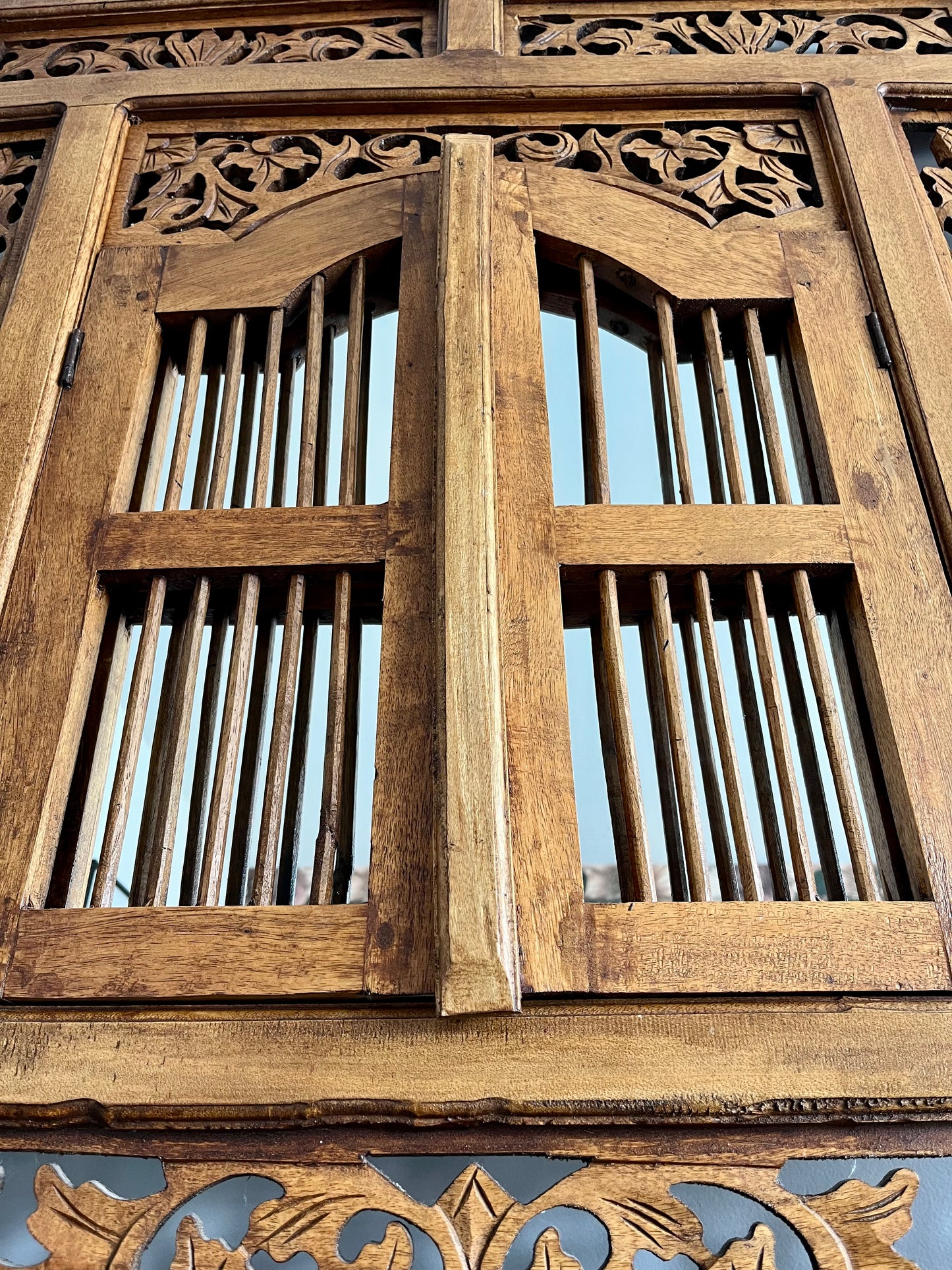 Beautiful Balinese Window Mirror