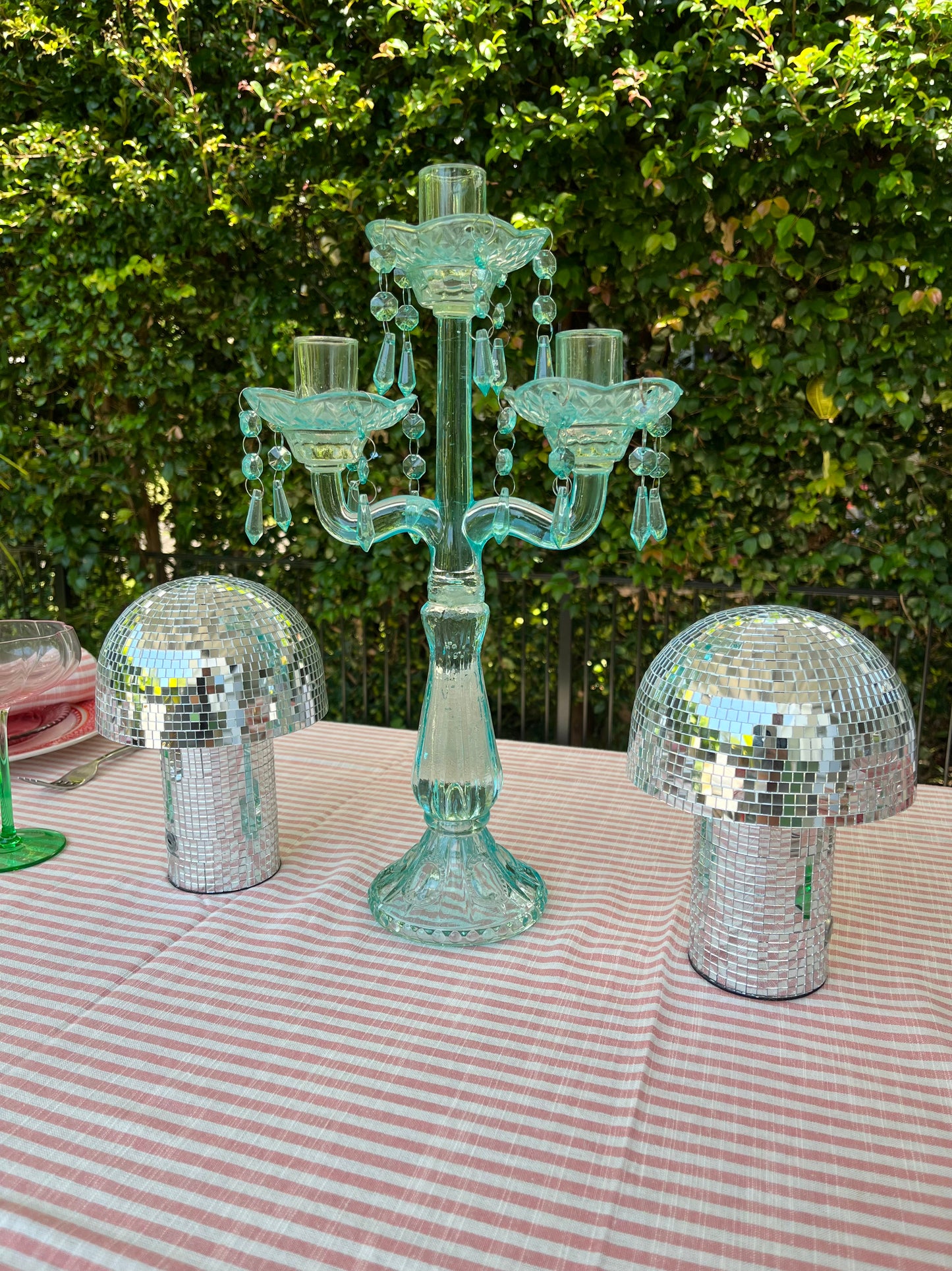 Beautiful Glass Candelabra