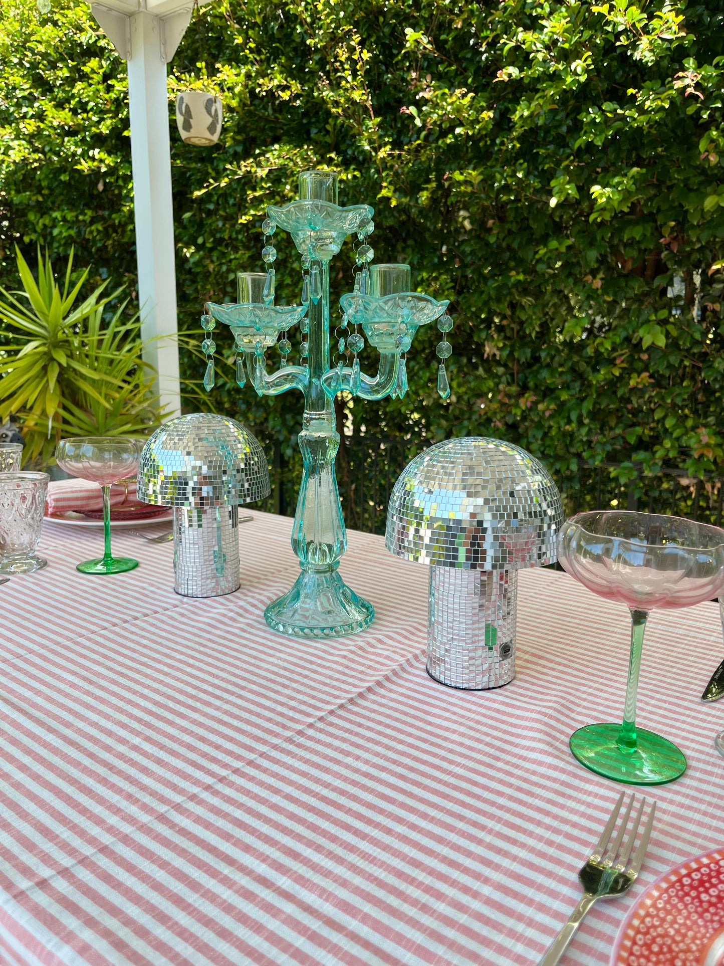 Beautiful Glass Candelabra