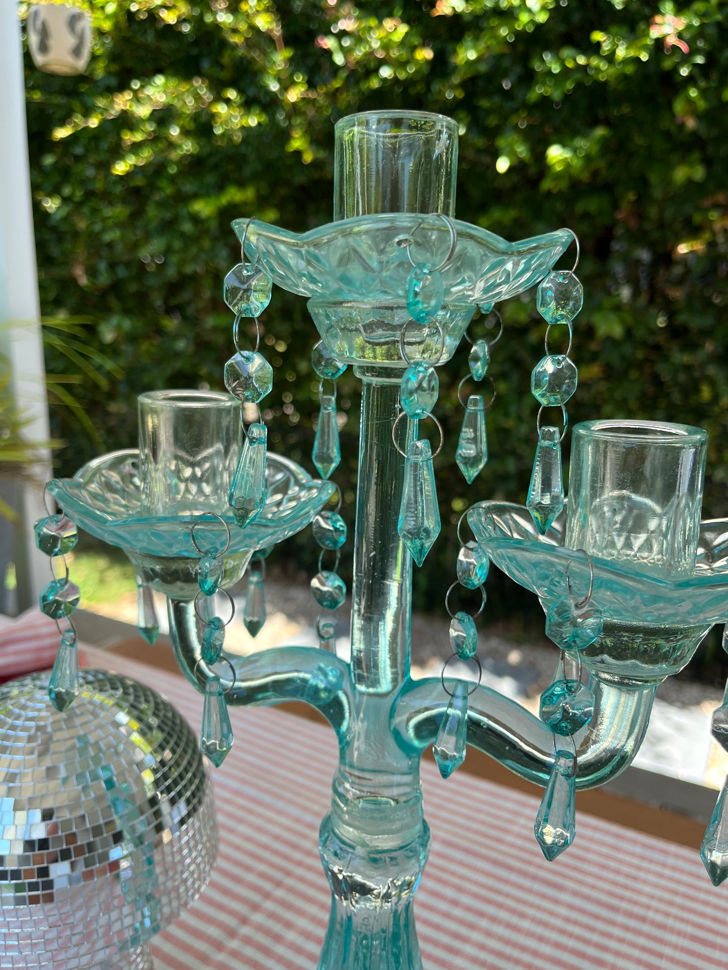 Beautiful Glass Candelabra