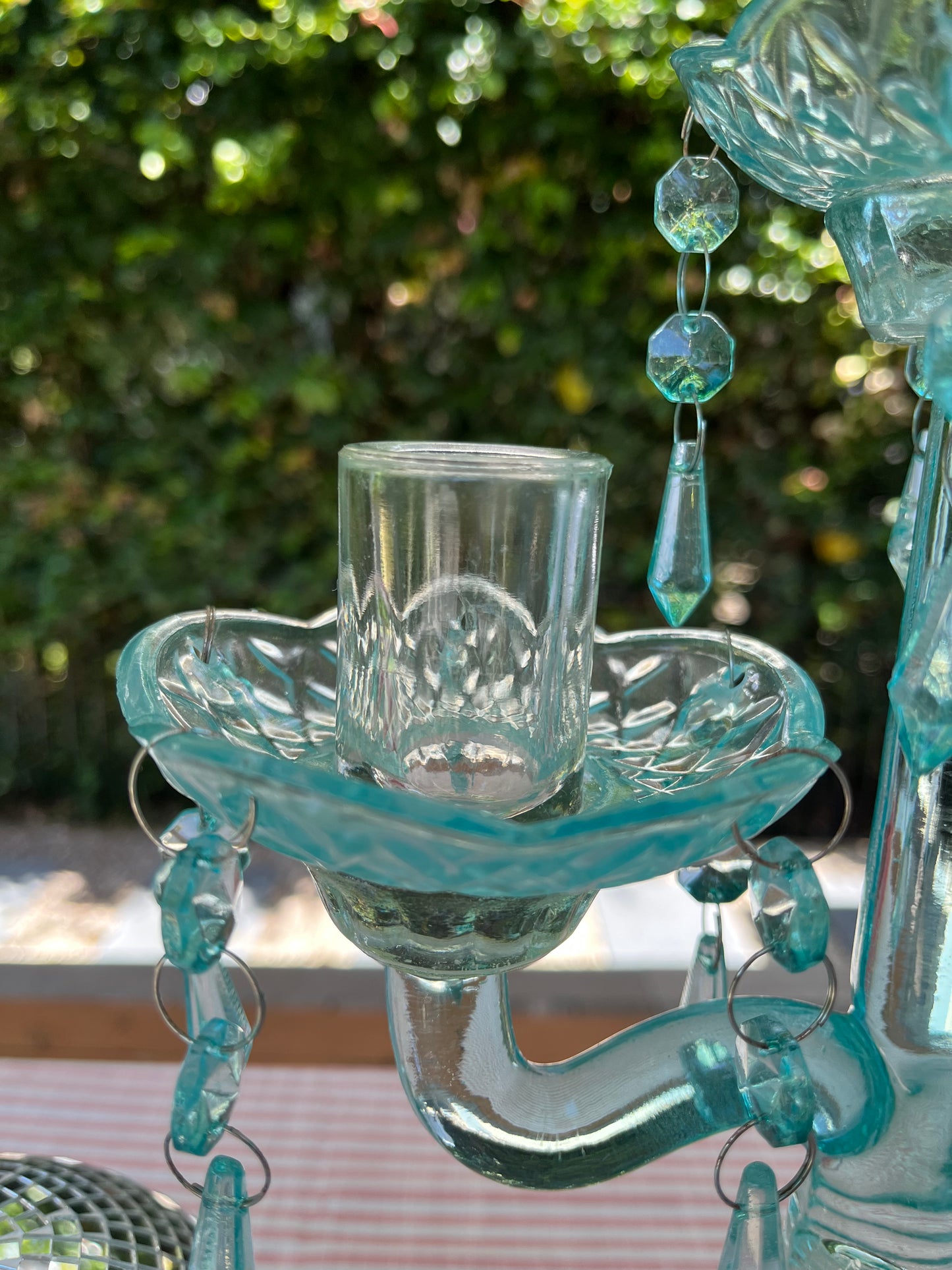 Beautiful Glass Candelabra